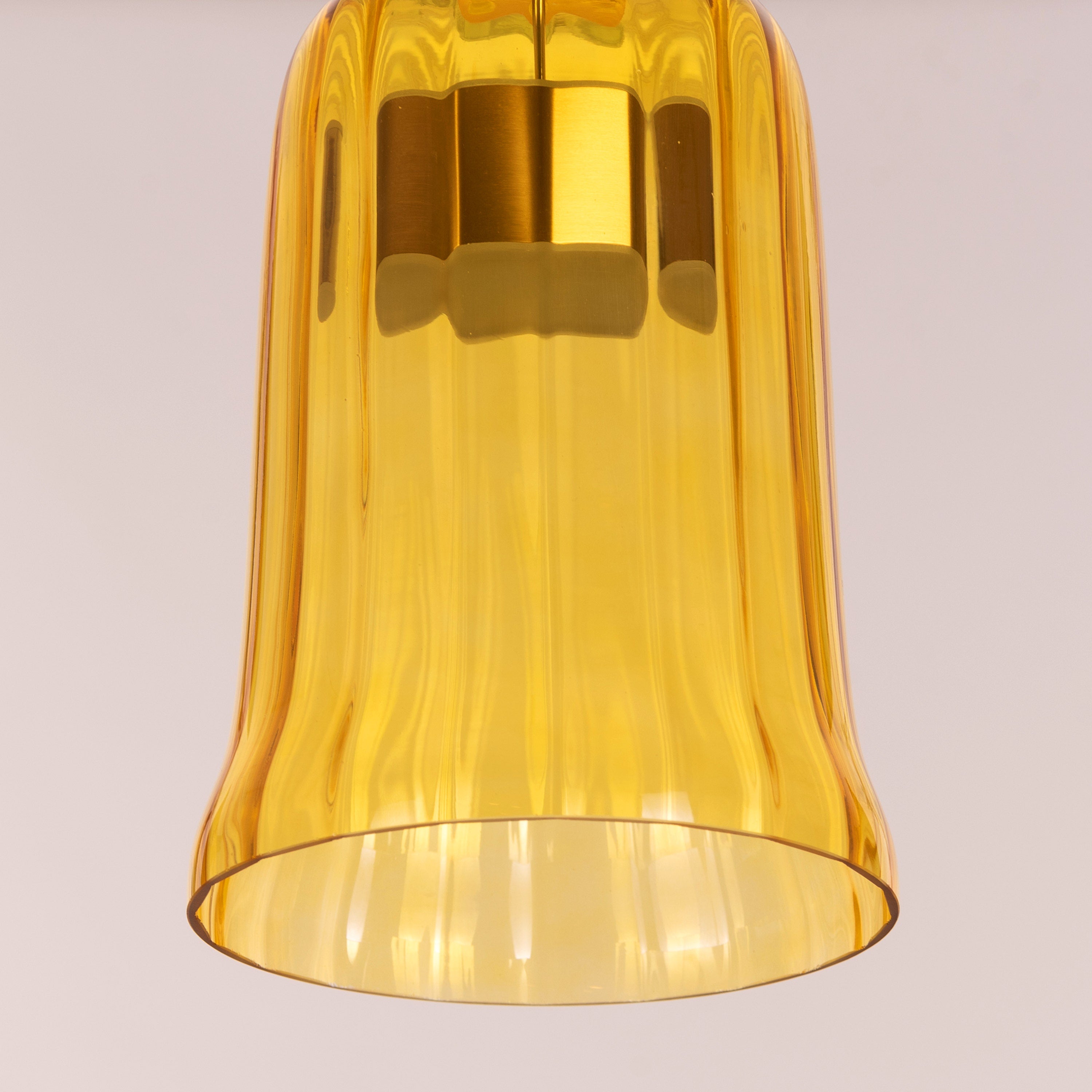 Tropical Treat (Gold, Built-In LED) Glass Pendant Light