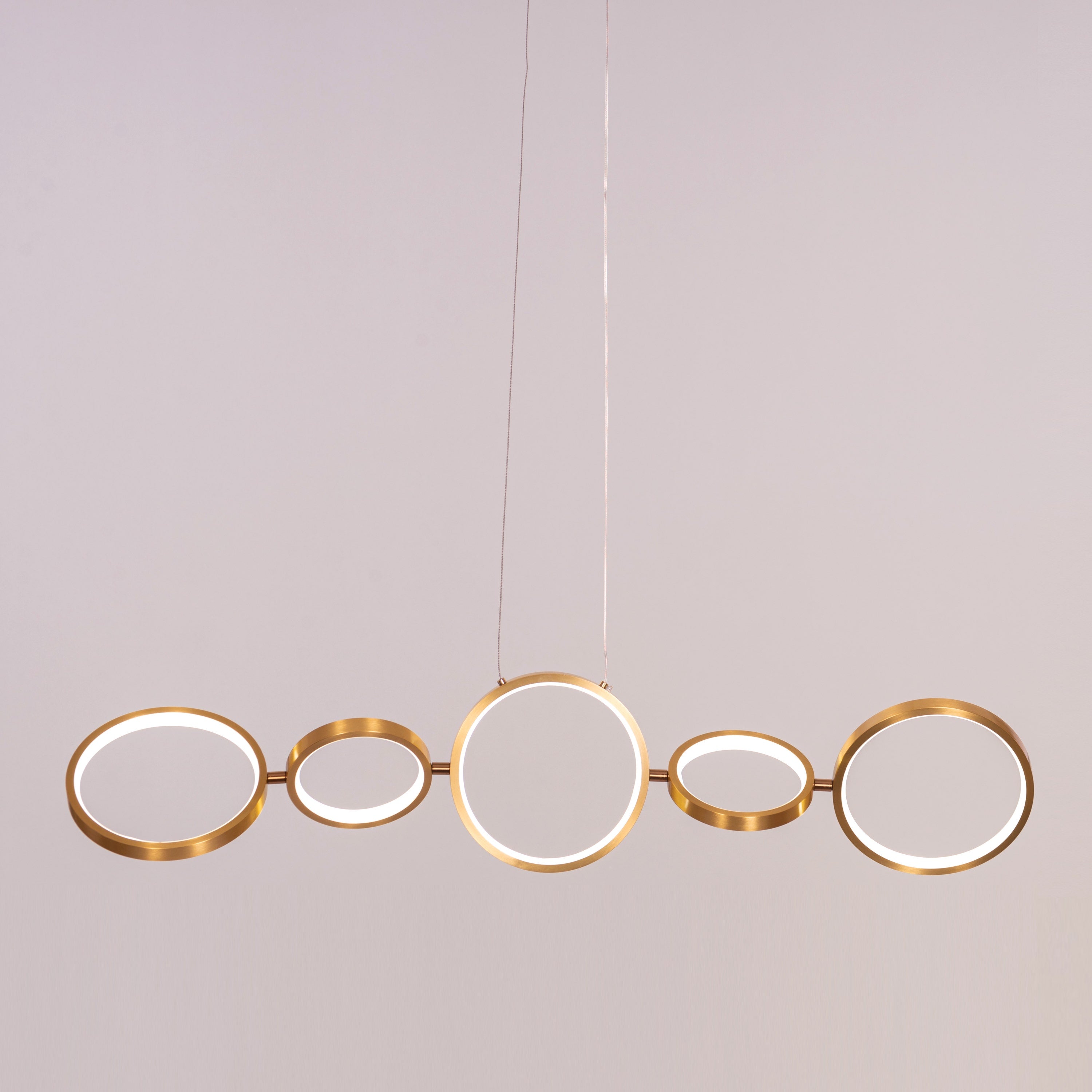 How We Play (Large, Gold, Dimmable LED with Remote Control) Chandelier