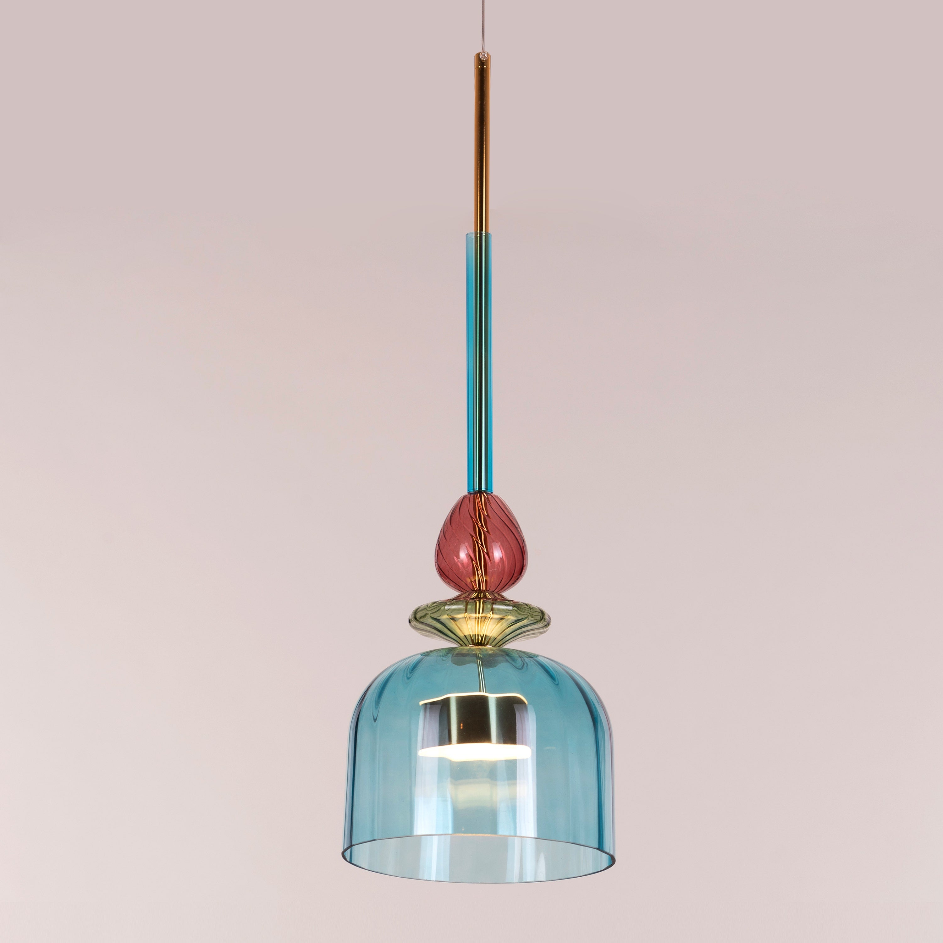 Paradise Blues (Built-In LED) Glass Pendant Light