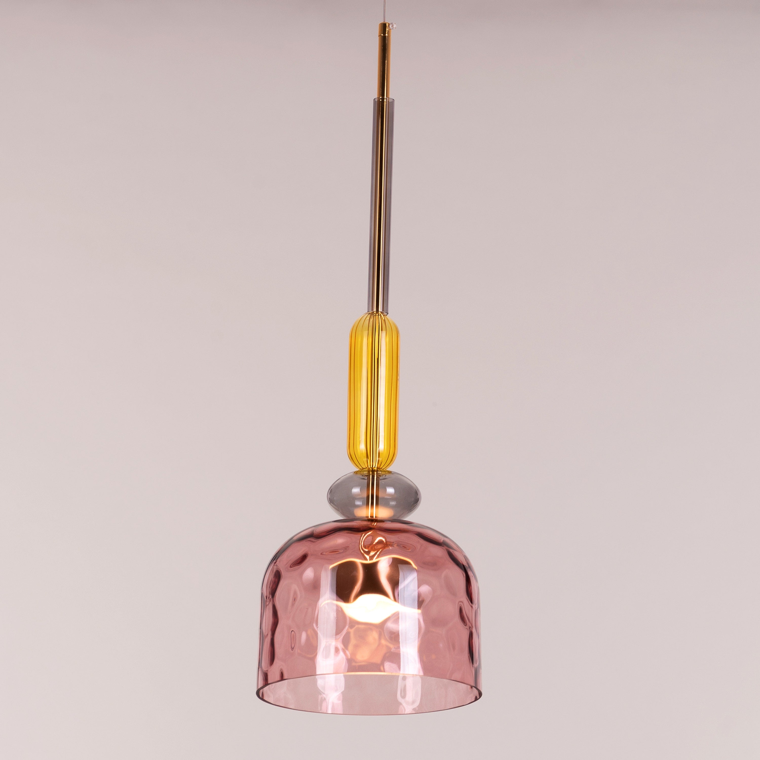 Sweet Treats (Pink, Built-In LED) Glass Pendant Light