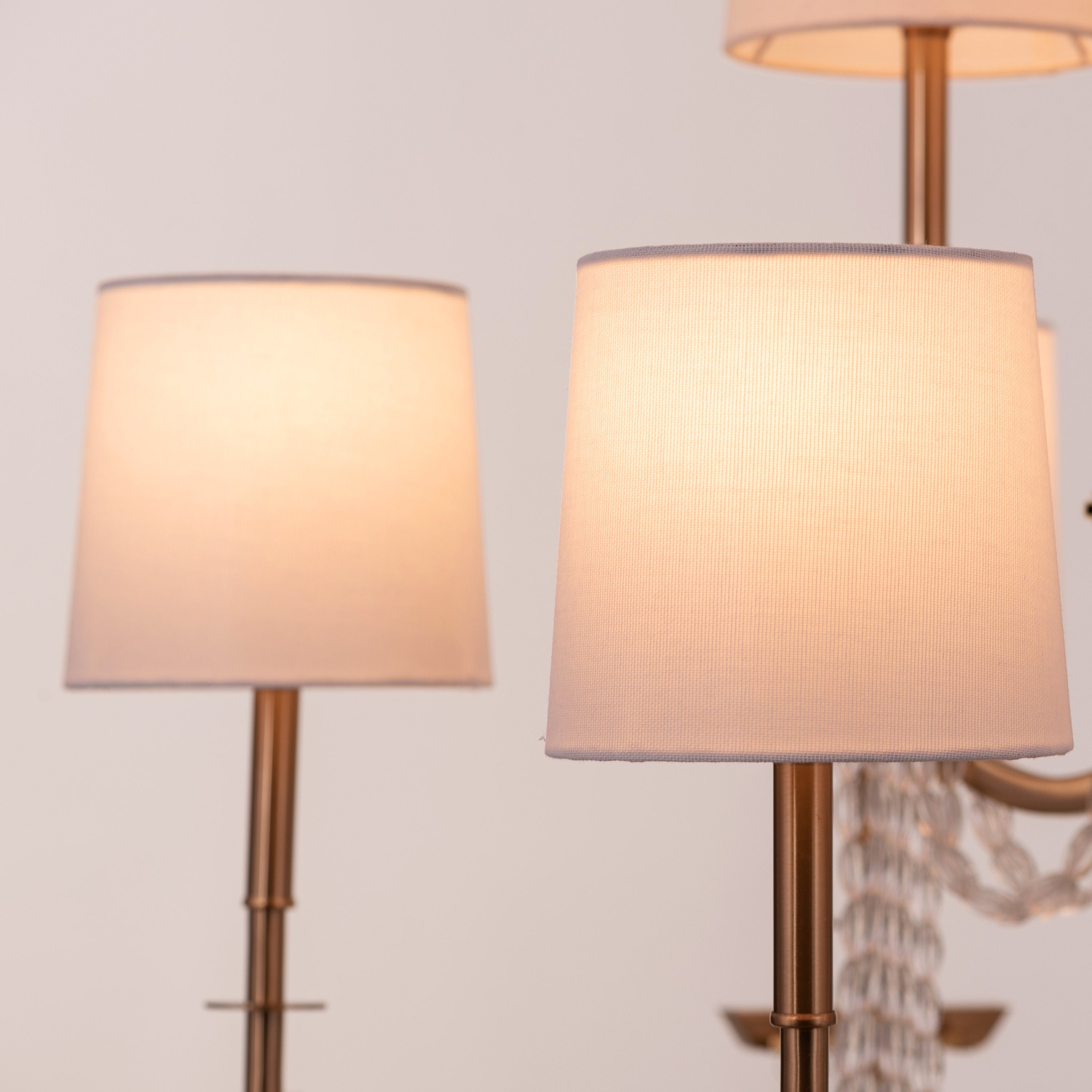 Cupid's Kiss (Gold) Crystal Double Height Chandelier