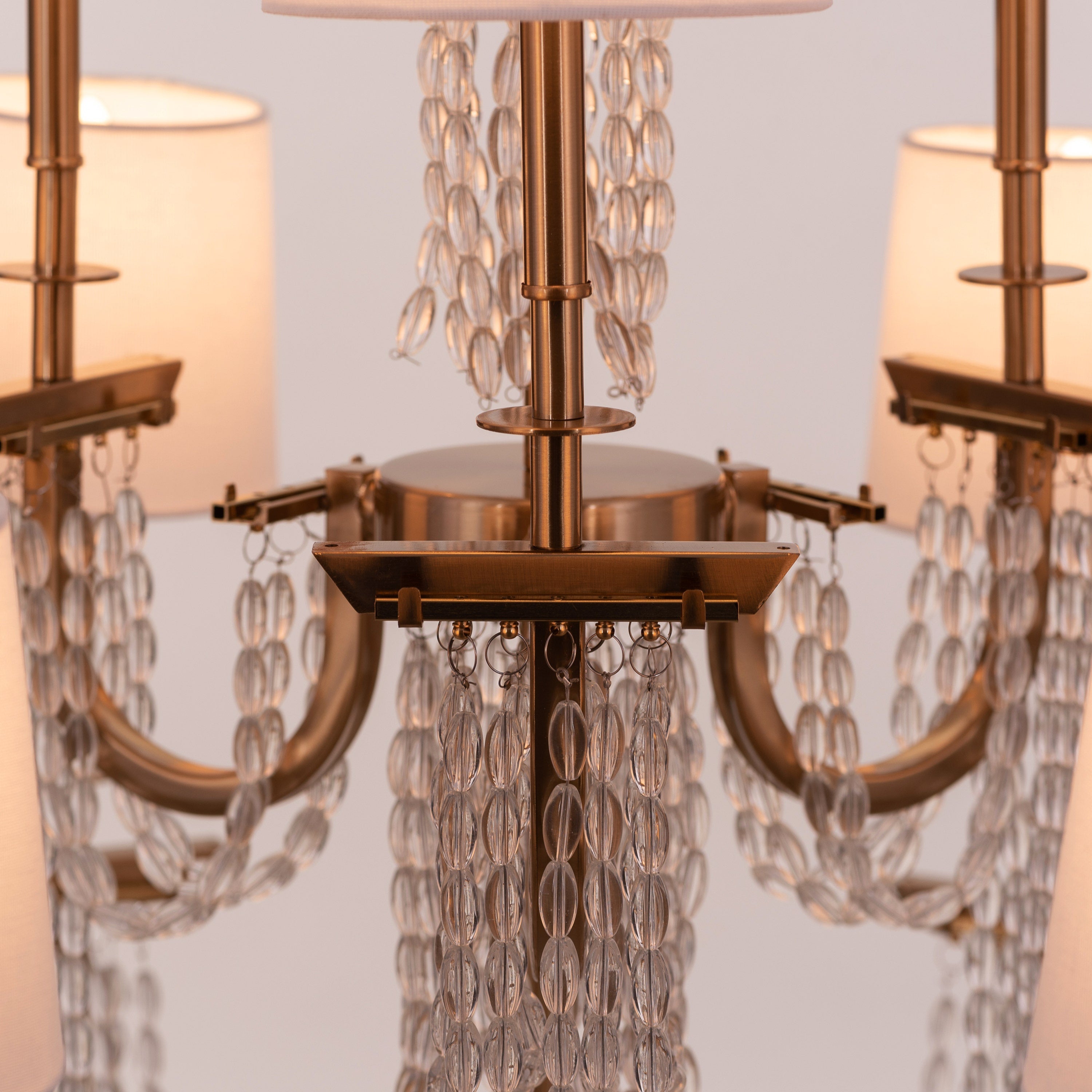 Cupid's Kiss (Gold) Crystal Double Height Chandelier