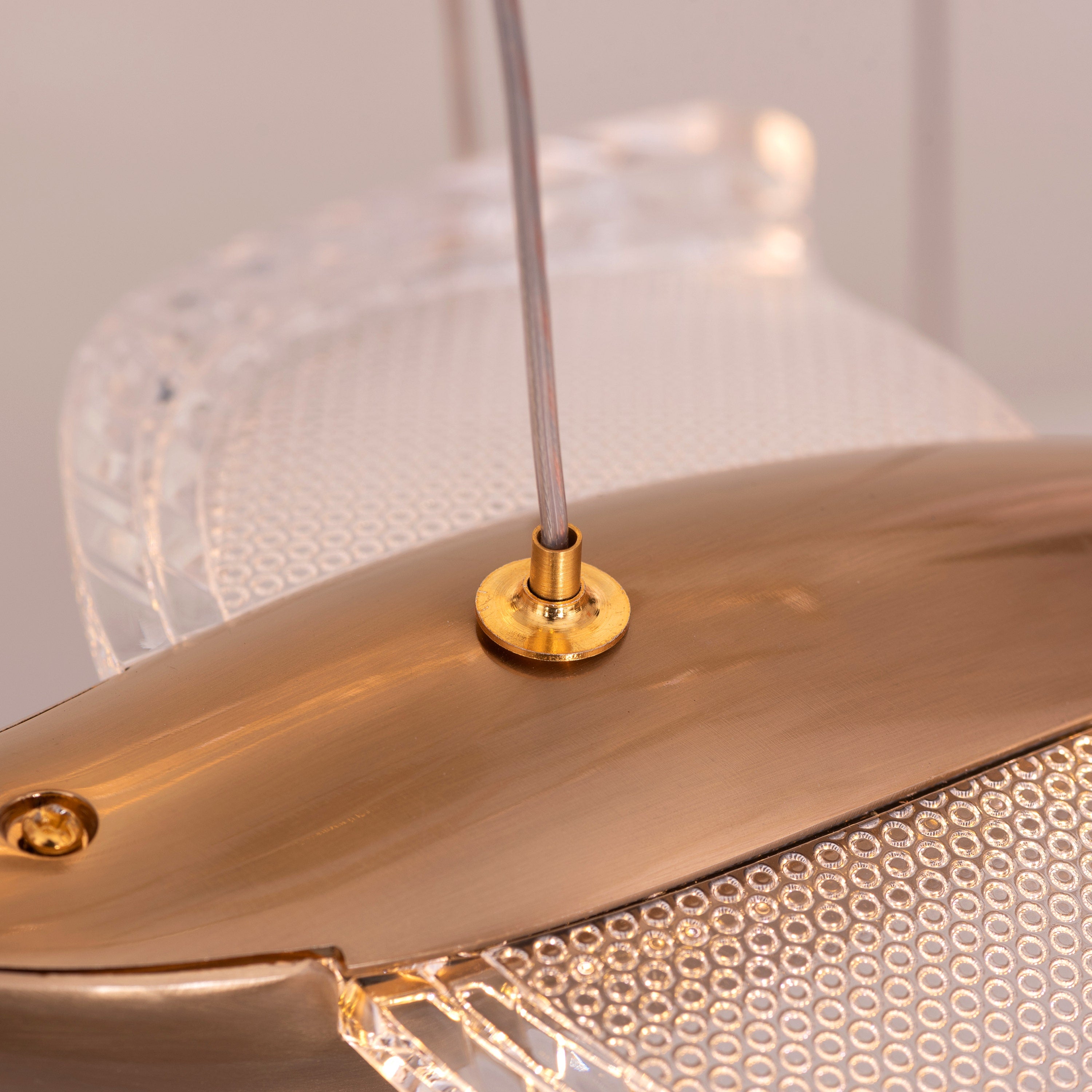 Before I Wake (Large, Gold, Dimmable LED with Remote Control) Double Height Chandelier