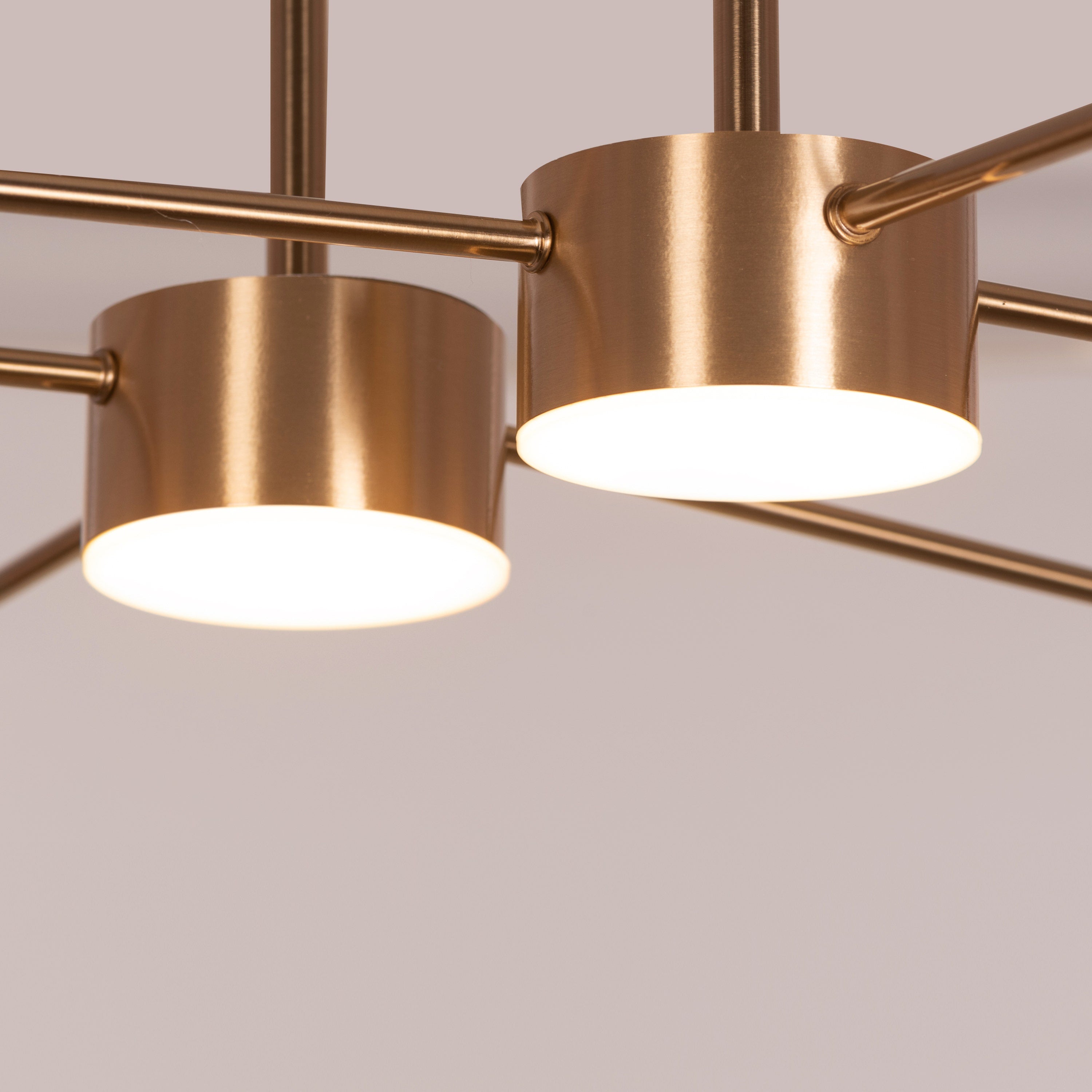 Walk On By (Large, Gold, Dimmable LED with Remote Control) Ceiling Chandelier