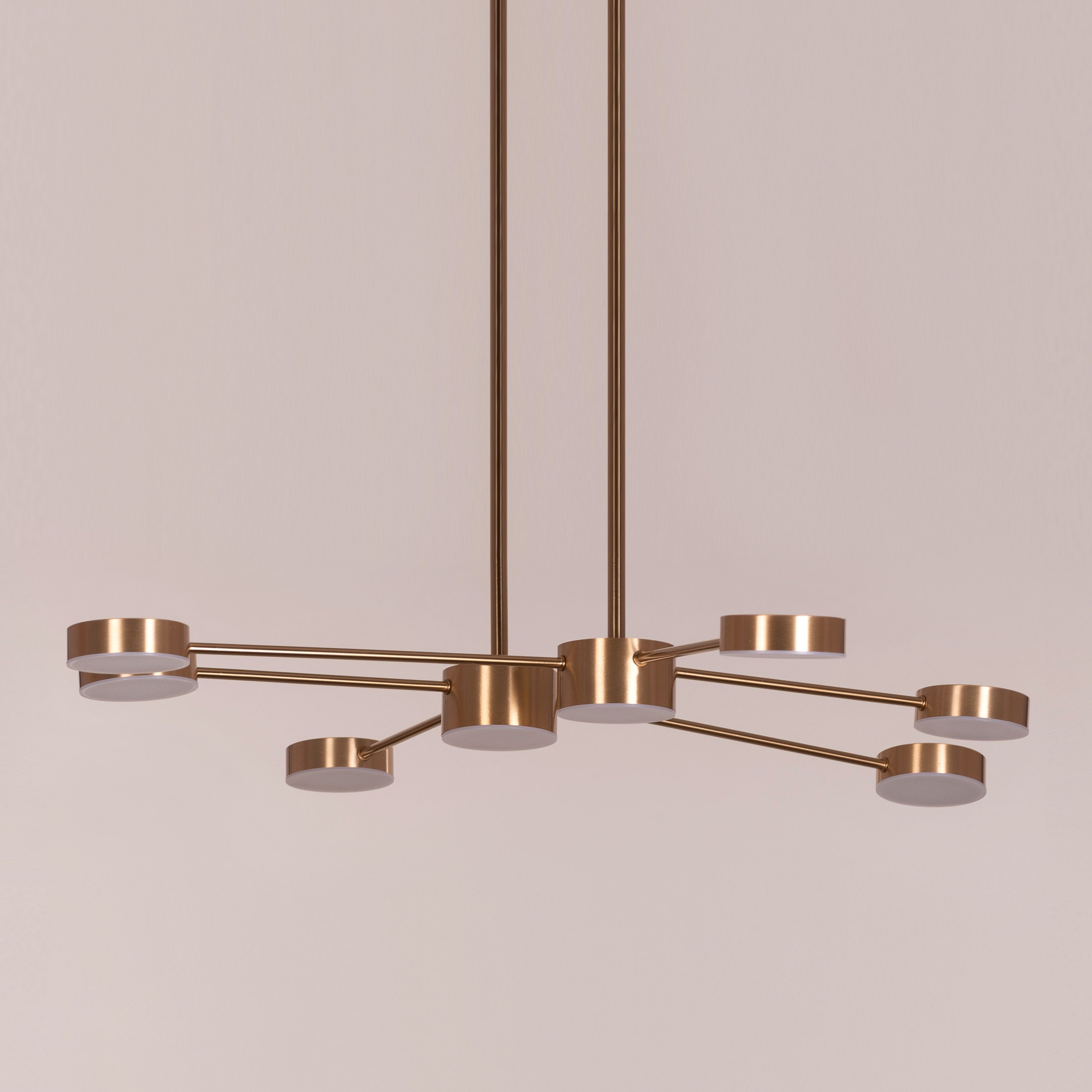 Walk On By (Large, Gold, Dimmable LED with Remote Control) Ceiling Chandelier