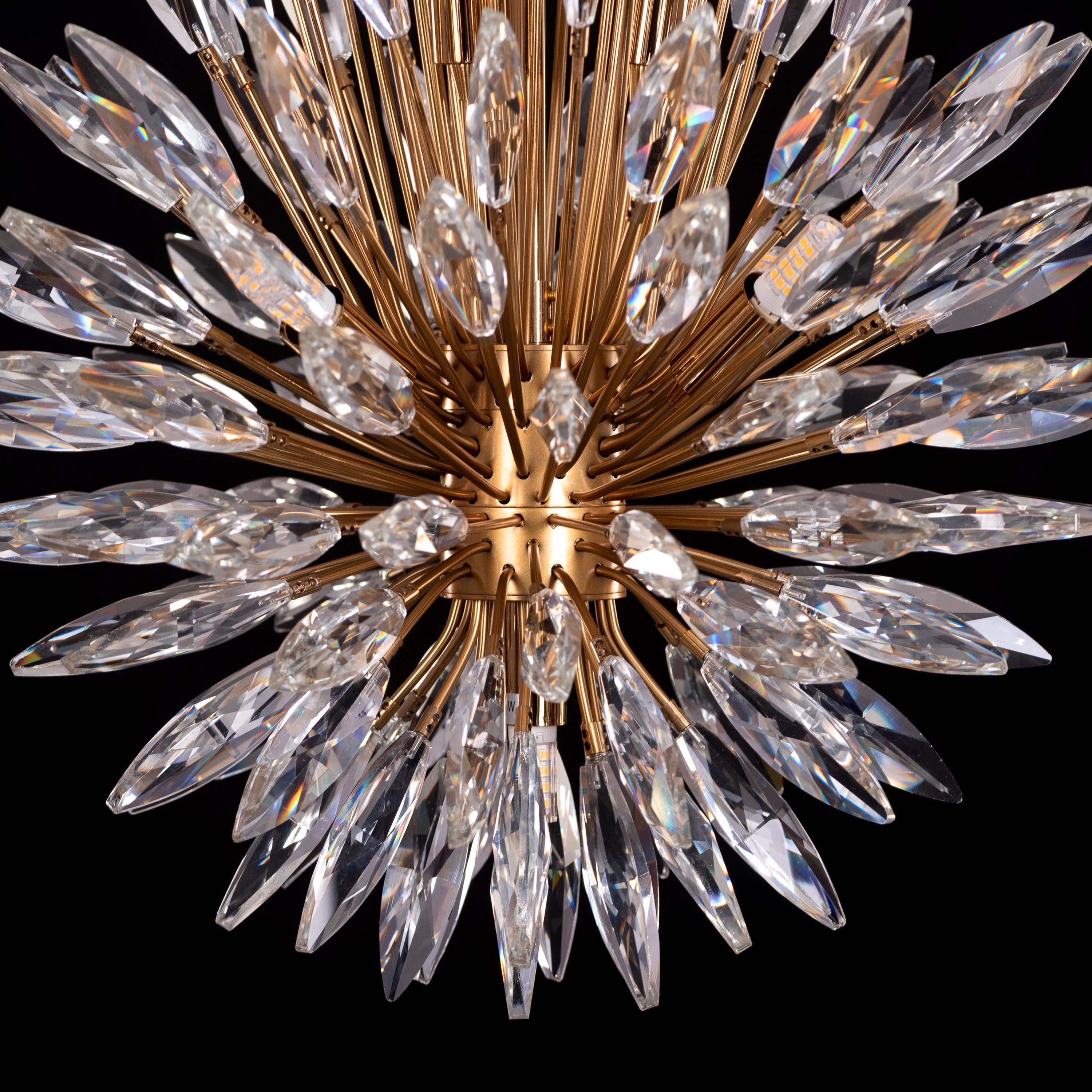 Jewel Of My Heart (Gold) Crystal Pendant Light