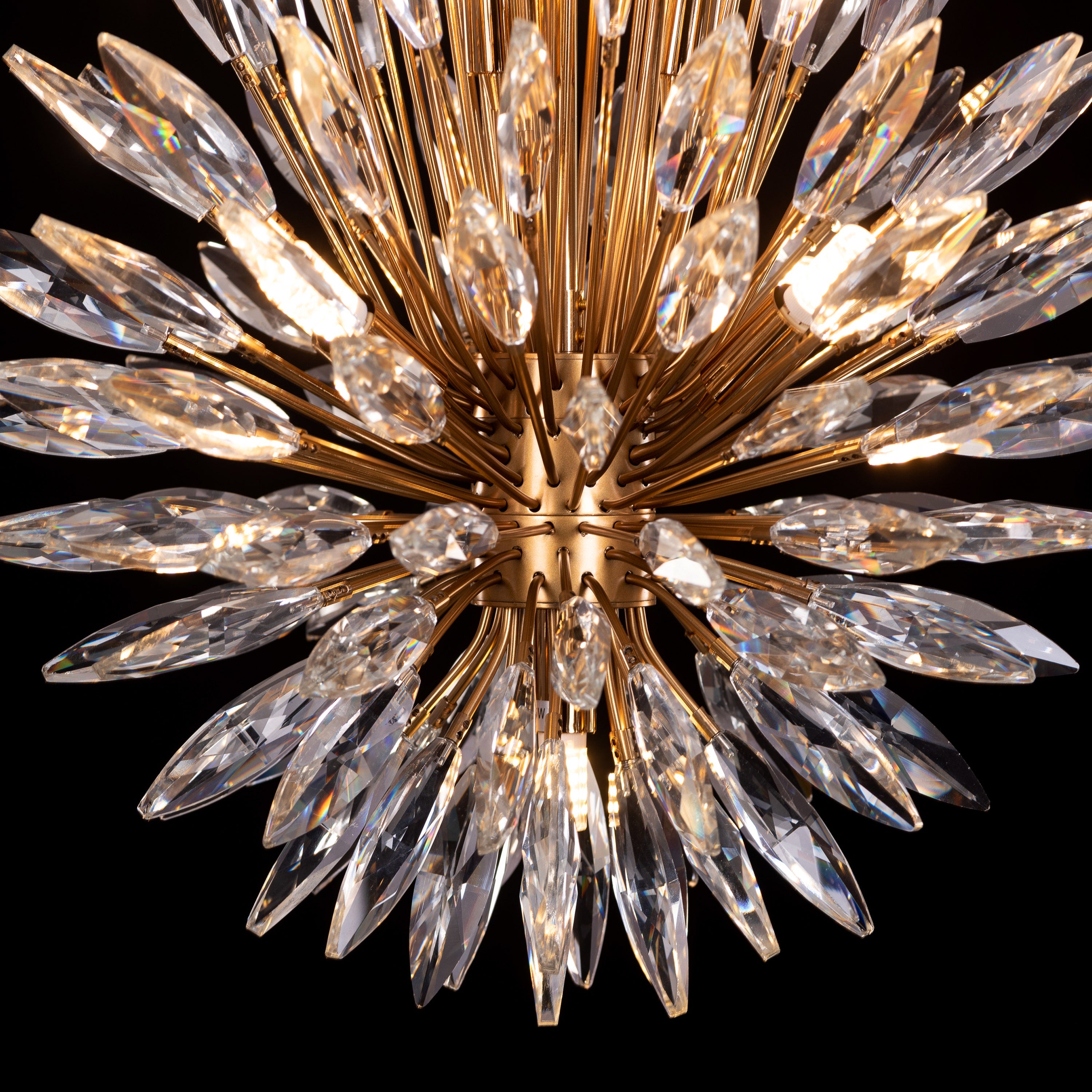 Jewel Of My Heart (Gold) Crystal Pendant Light