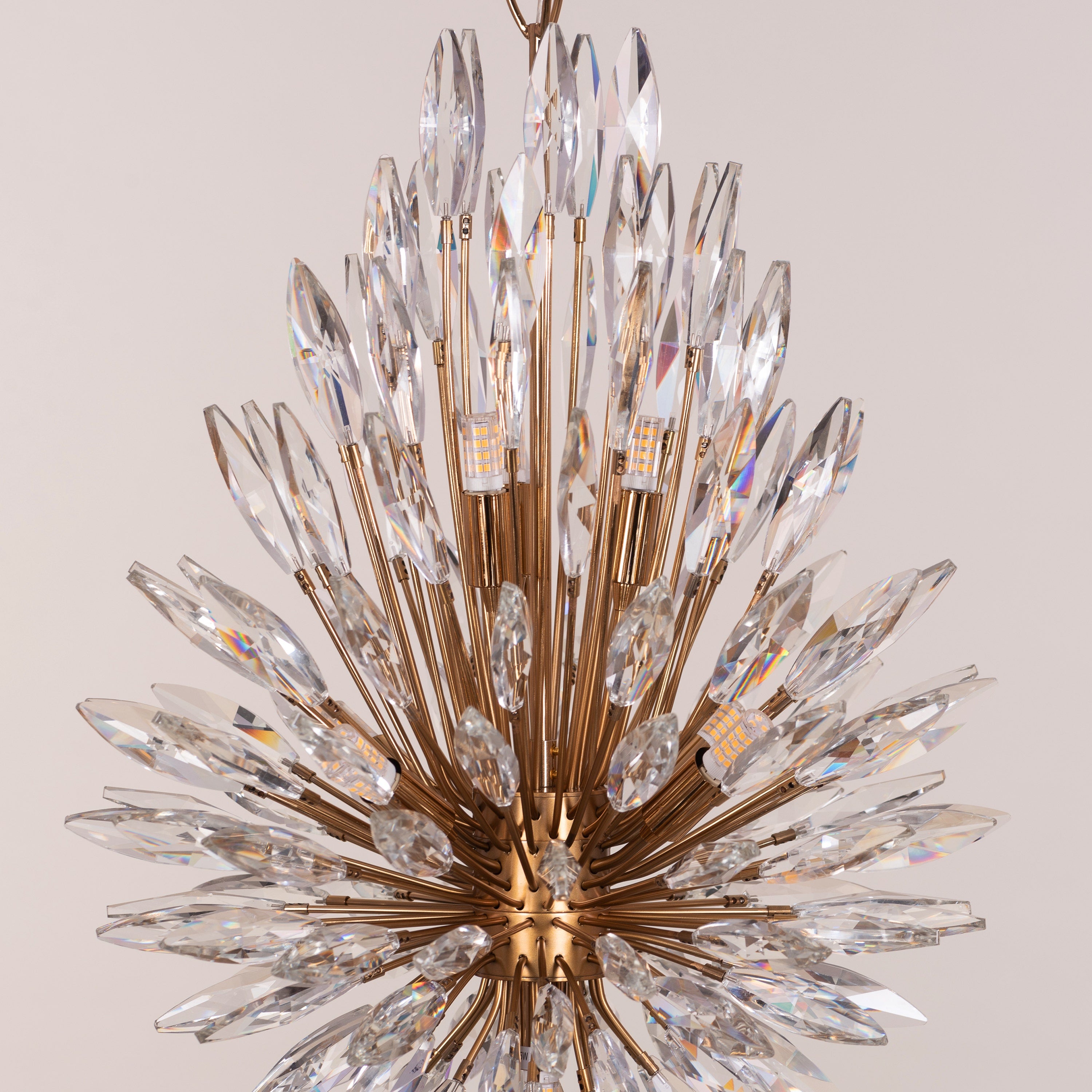 Jewel Of My Heart (Gold) Crystal Pendant Light