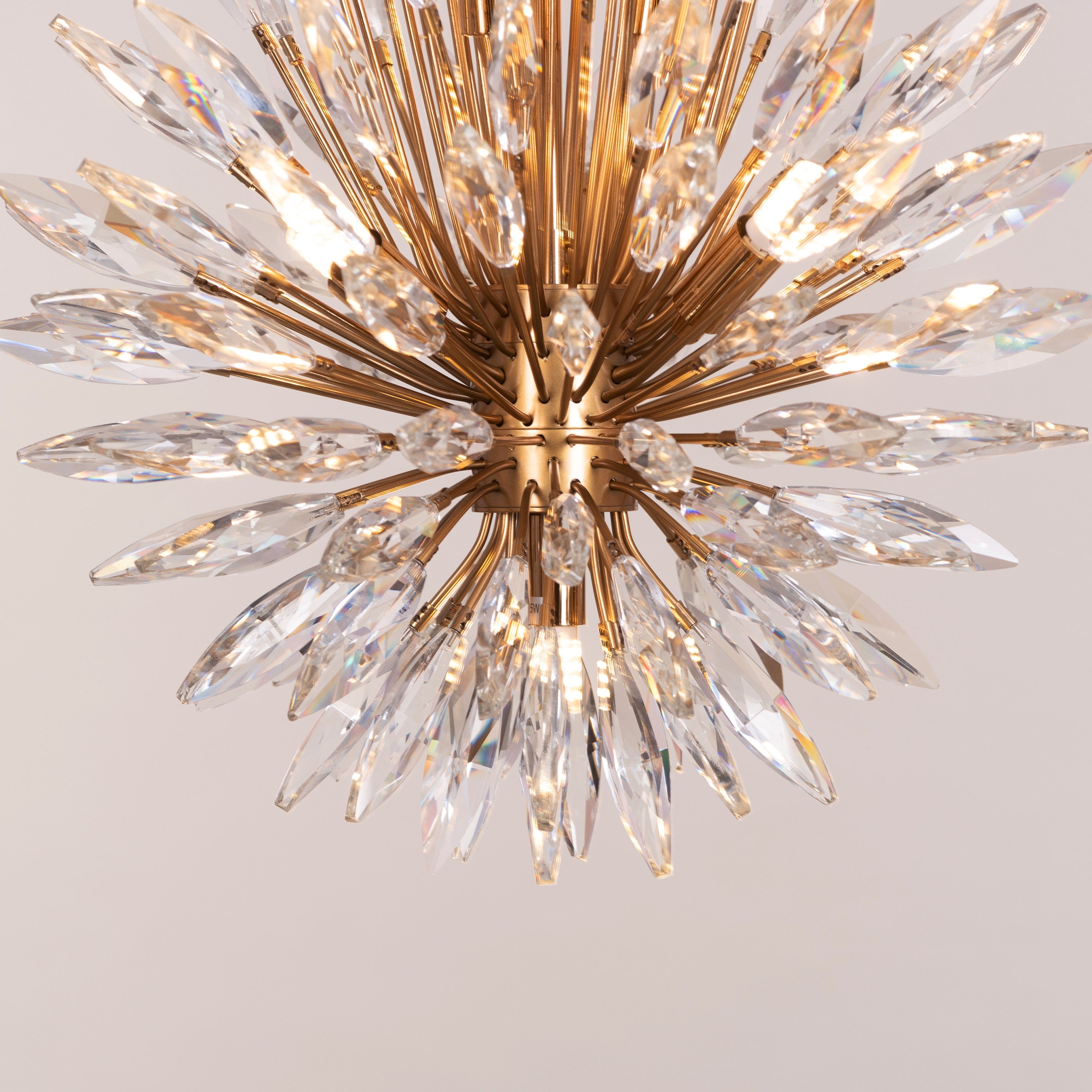 Jewel Of My Heart (Gold) Crystal Pendant Light