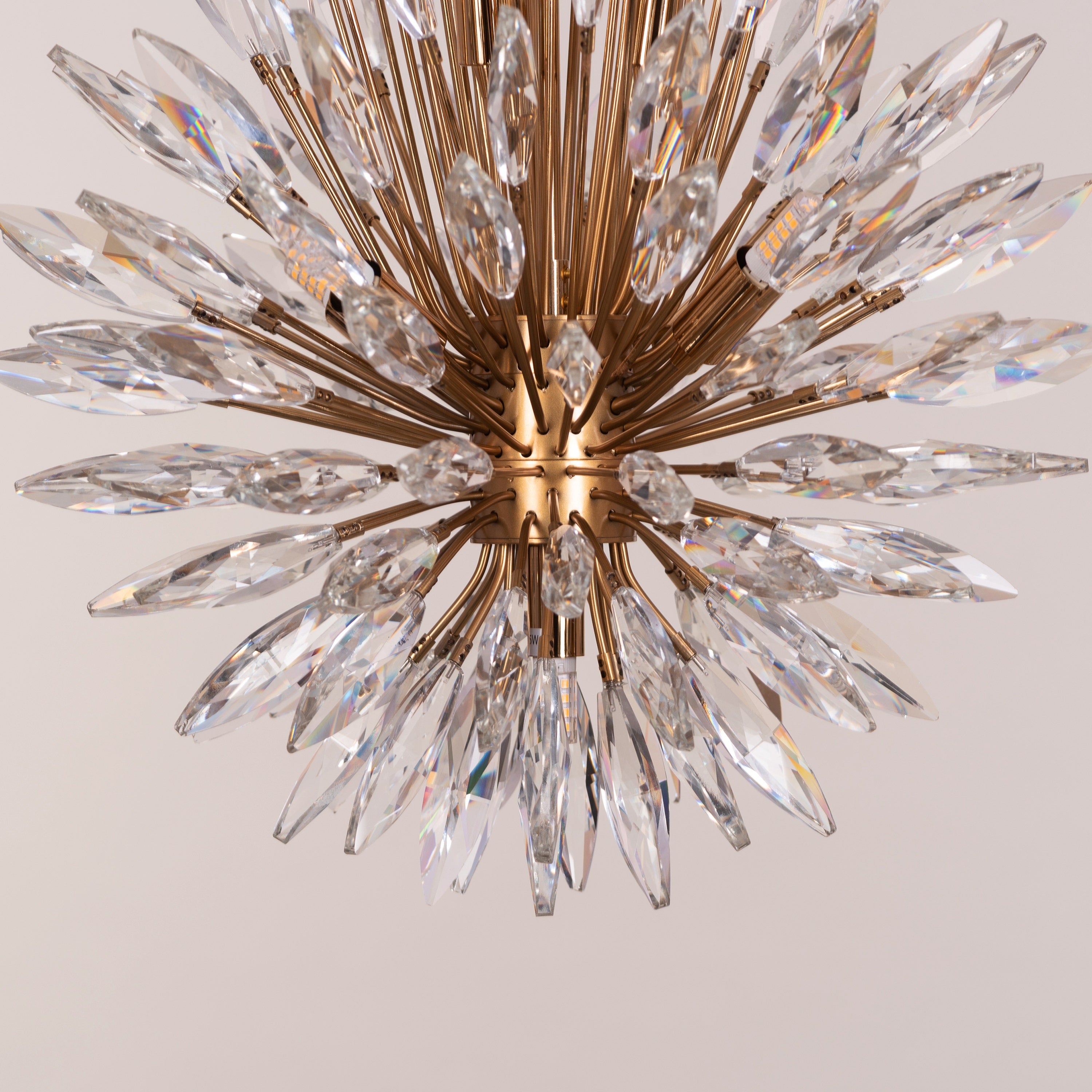 Jewel Of My Heart (Gold) Crystal Pendant Light