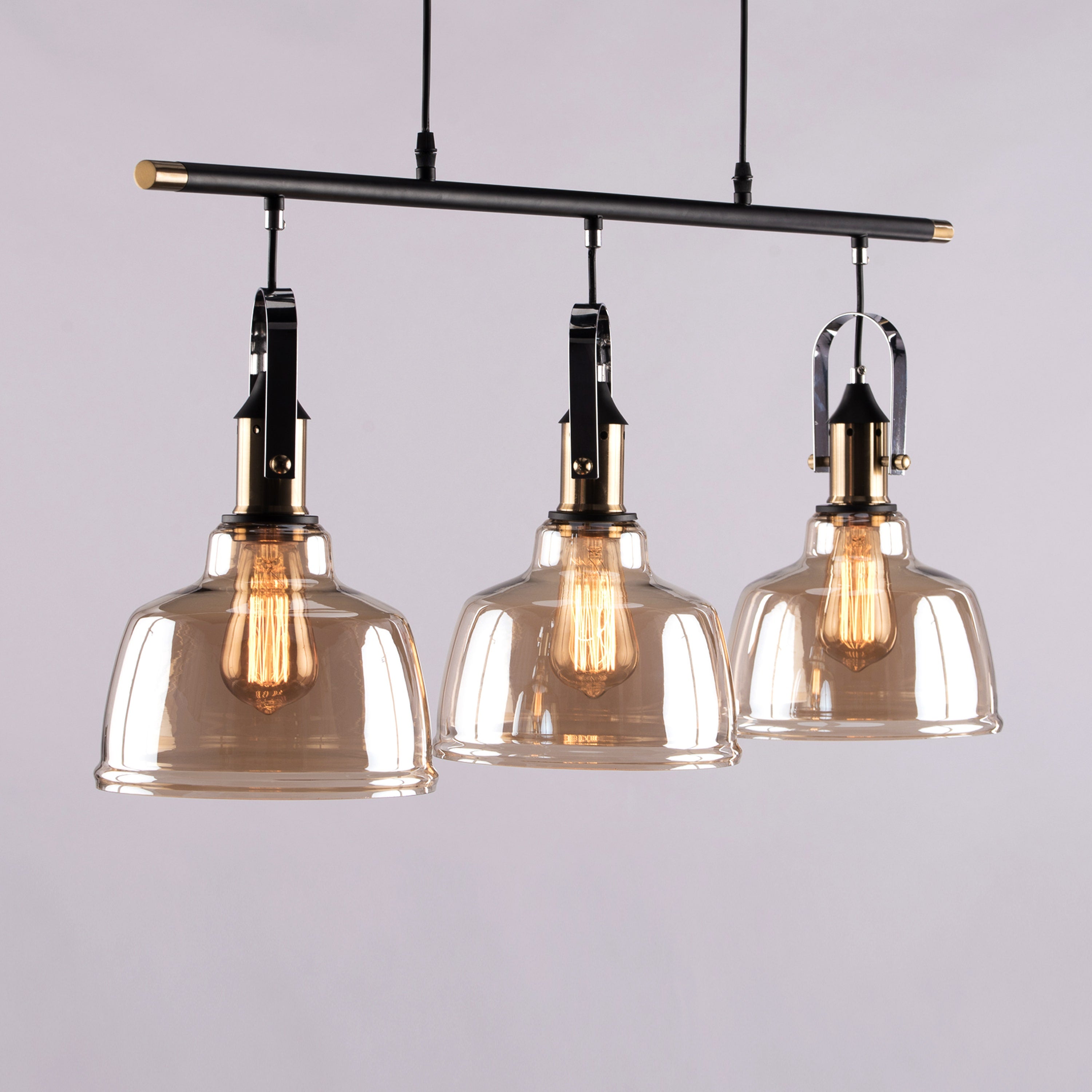 Royal Tea (Amber) Glass Chandelier