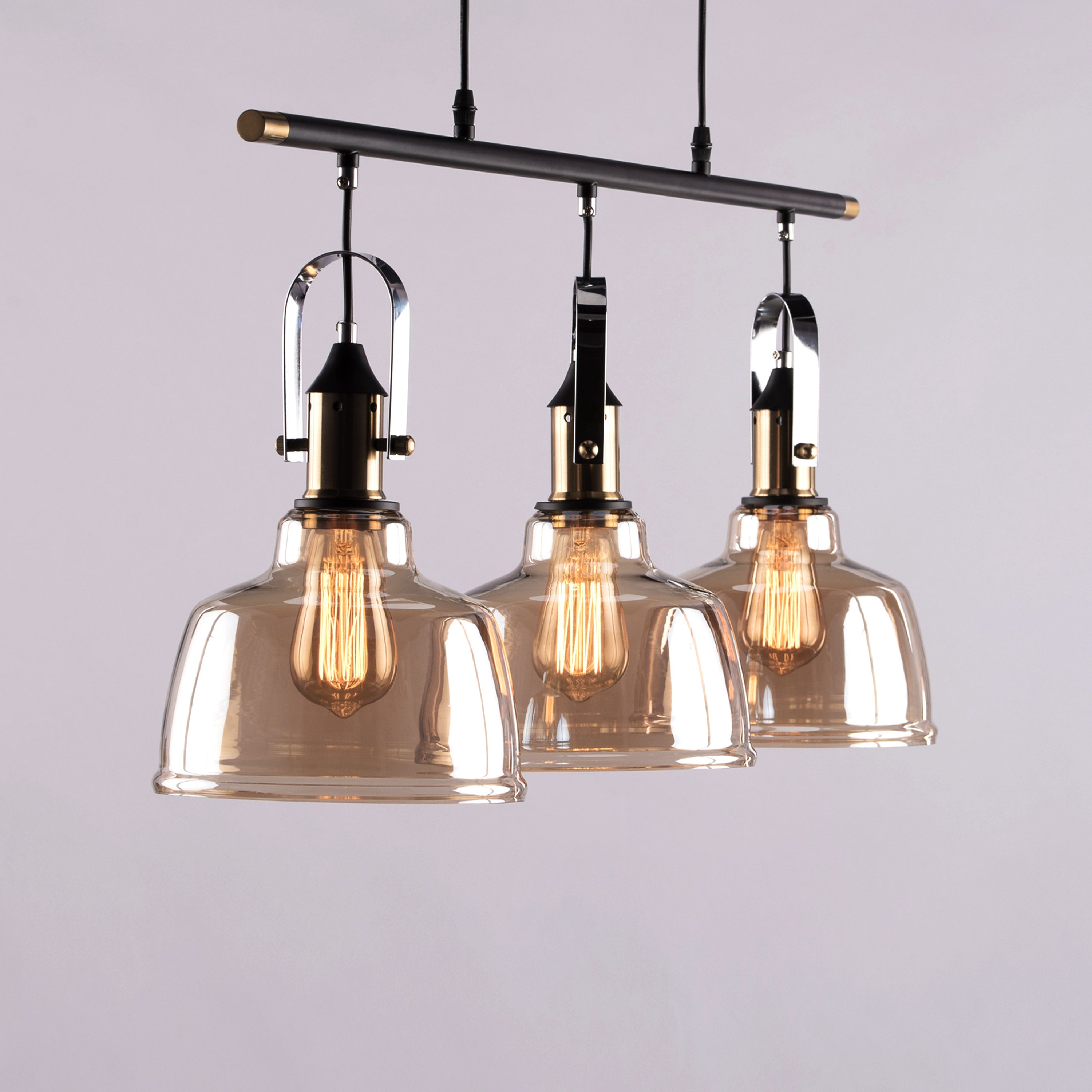 Royal Tea (Amber) Glass Chandelier