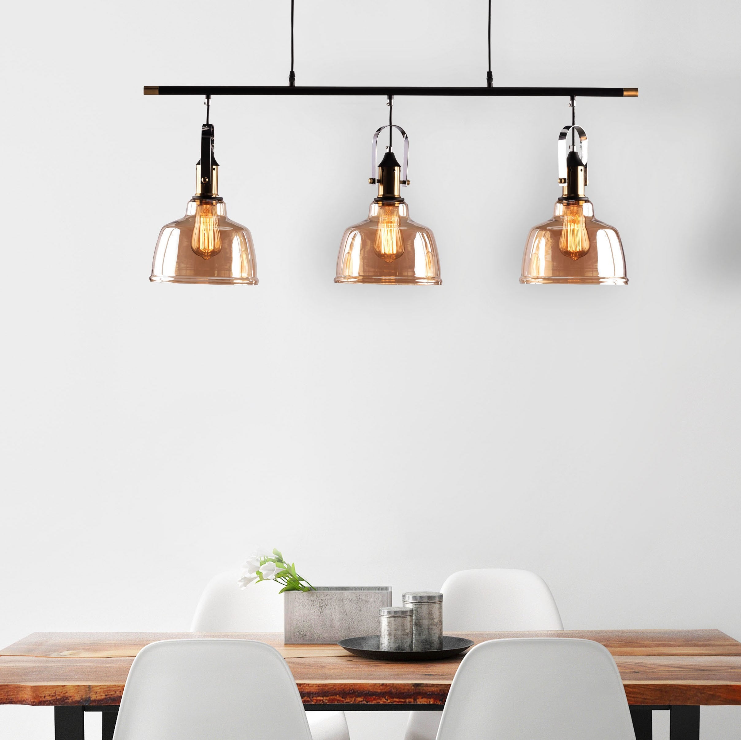 Royal Tea (Amber) Glass Pendant Light