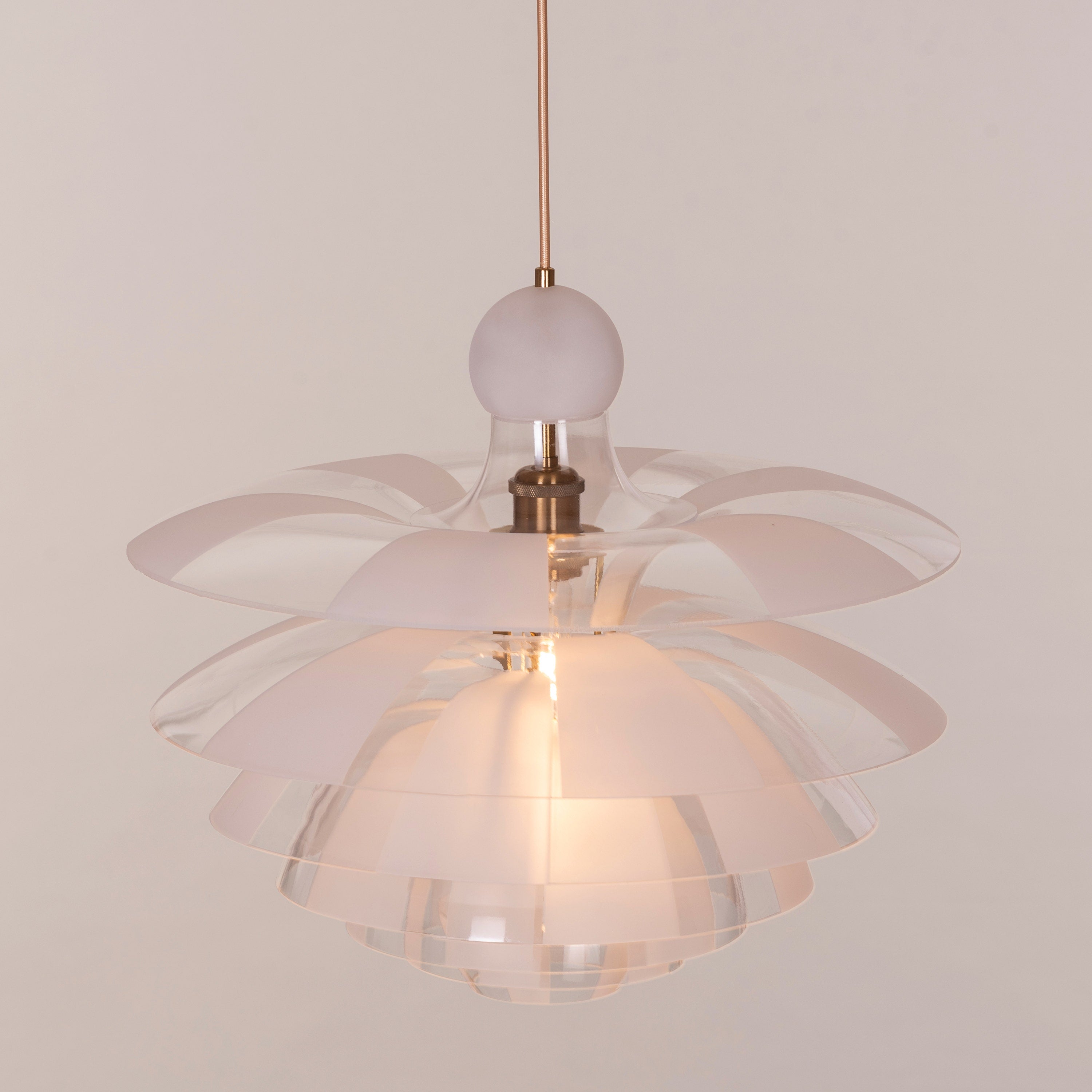 Find Your Truth (Gold, Frosted) Pendant Light