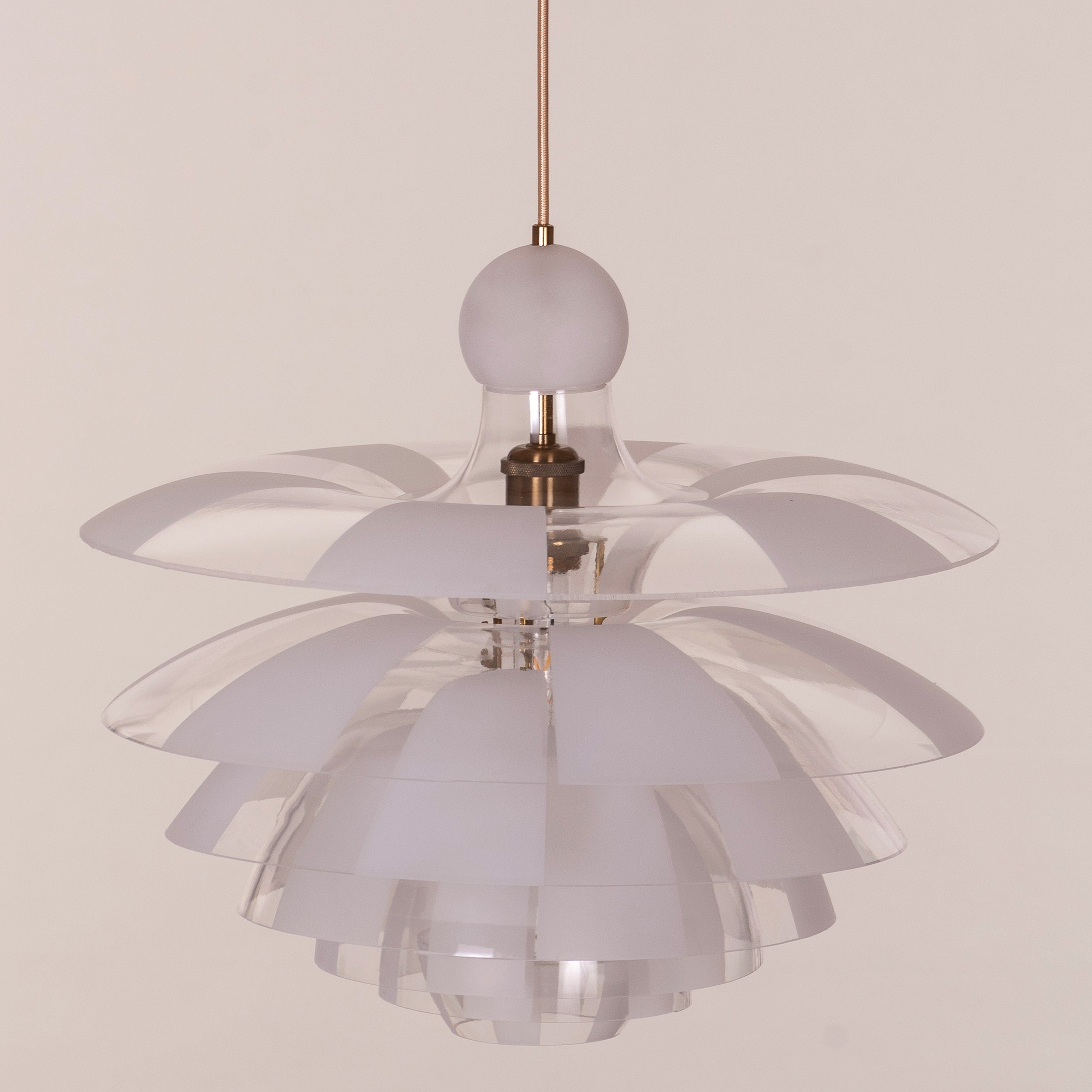 Find Your Truth (Gold, Frosted) Pendant Light