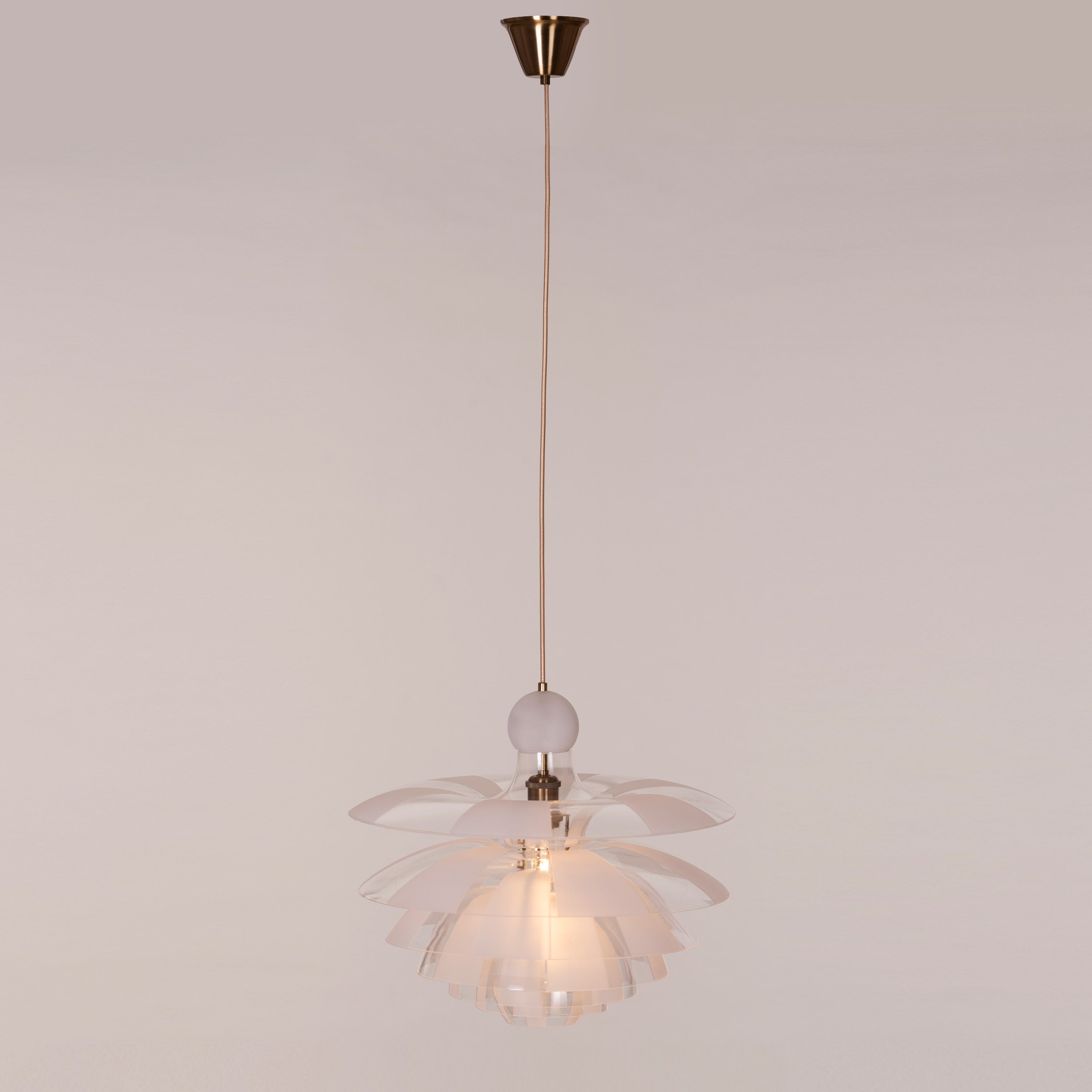 Find Your Truth (Gold, Frosted) Pendant Light