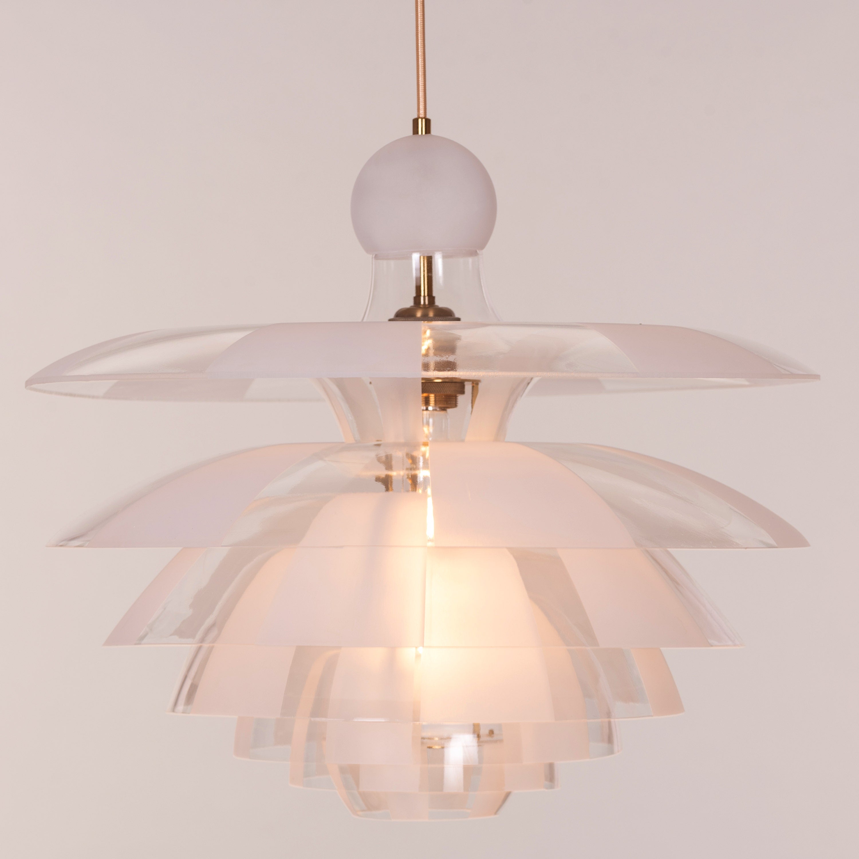 Find Your Truth (Gold, Frosted) Pendant Light