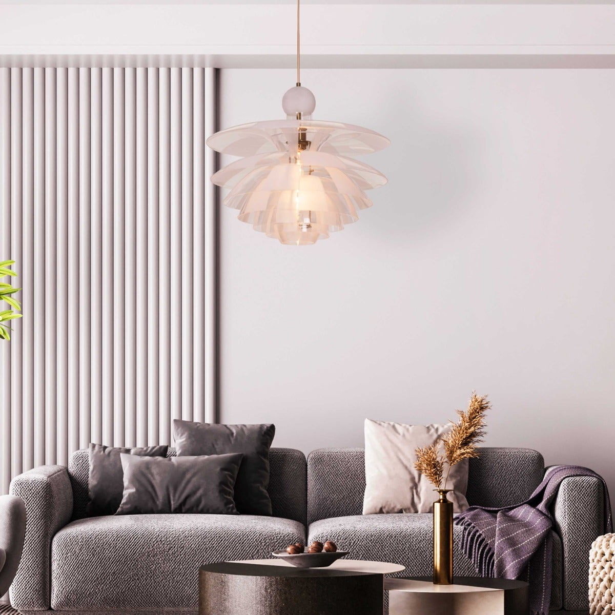 Find Your Truth (Gold, Frosted) Pendant Light