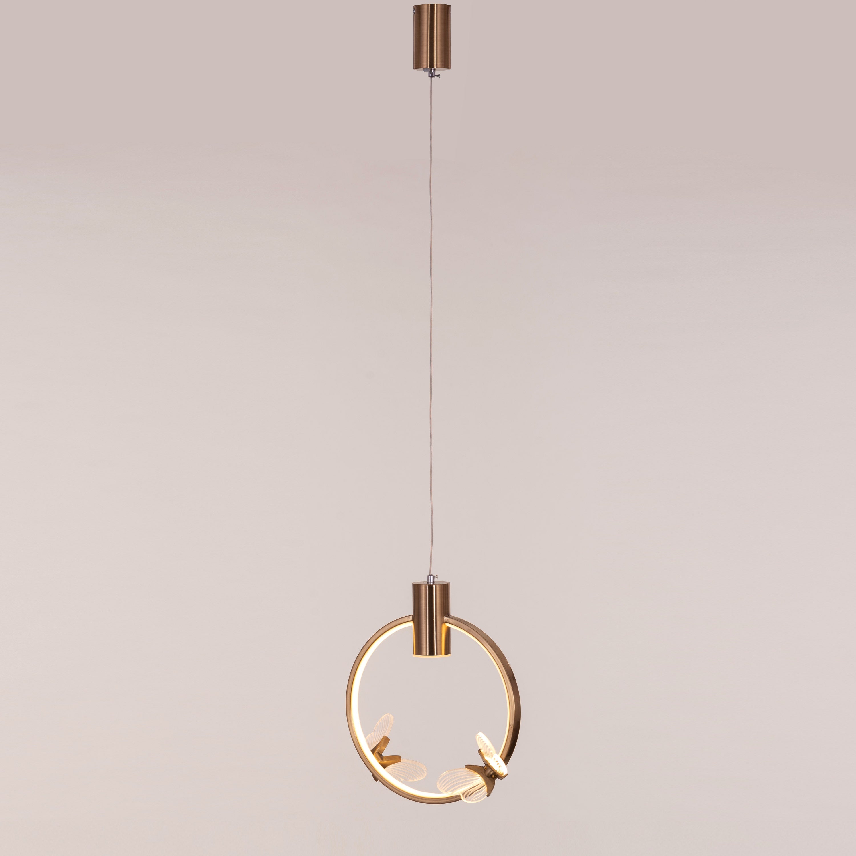 Butterfly Kisses (Gold, Dimmable LED With Remote Control) Pendant Light