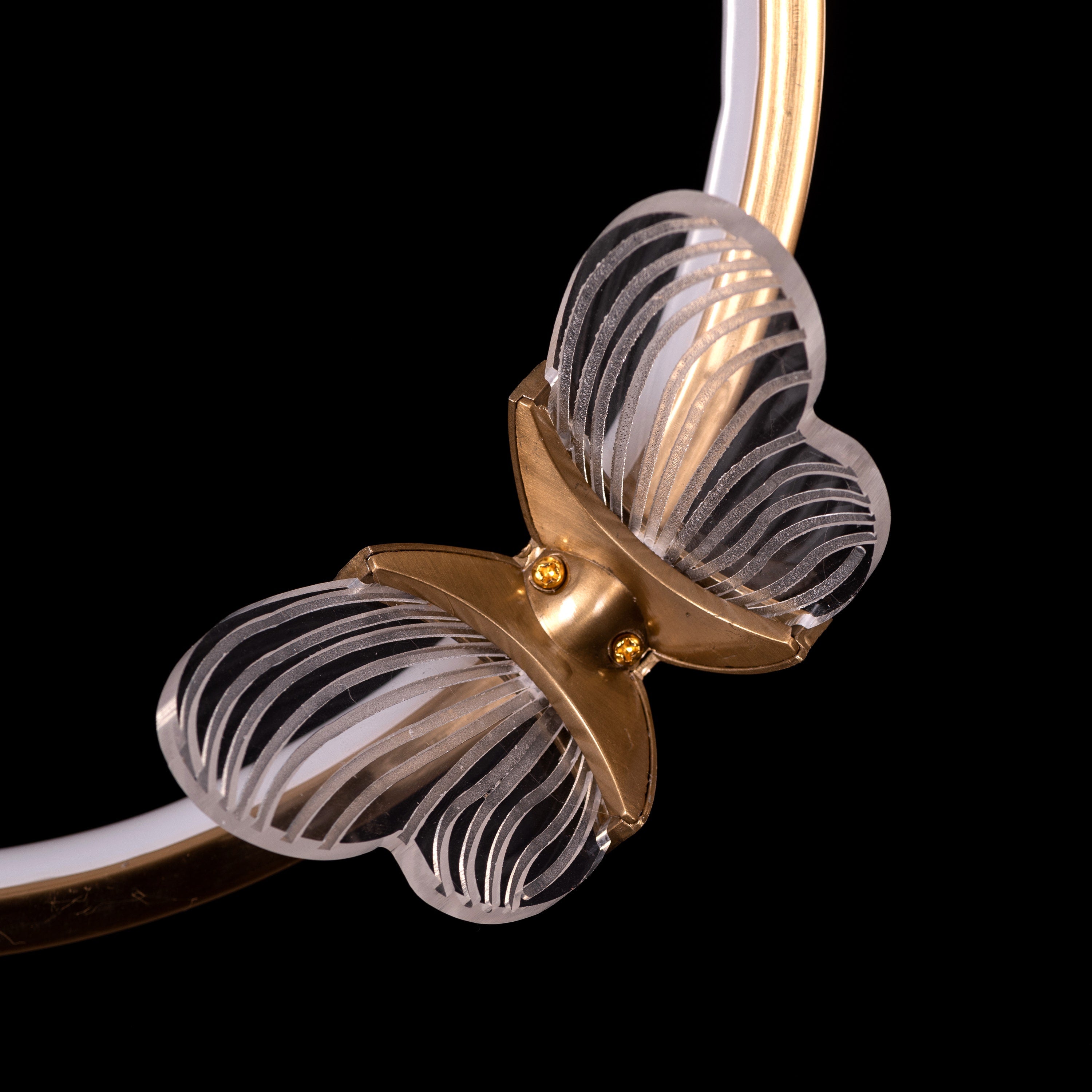 Butterfly Kisses (Gold, Dimmable LED With Remote Control) Pendant Light