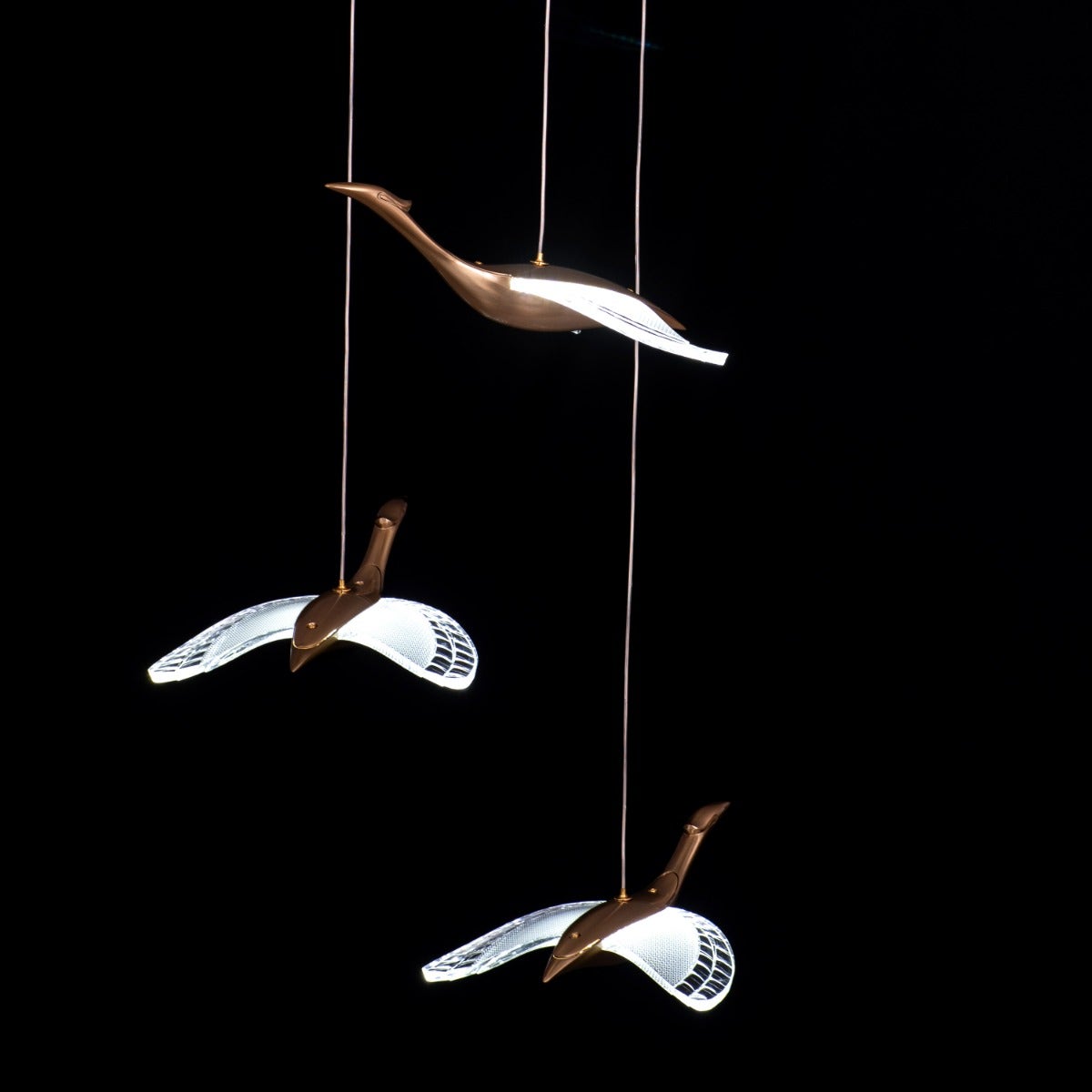 Before I wake (Small, Gold, Dimmable LED with Remote Control) Chandelier