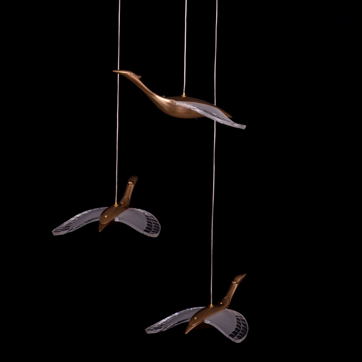 Before I wake (Small, Gold, Dimmable LED with Remote Control) Chandelier