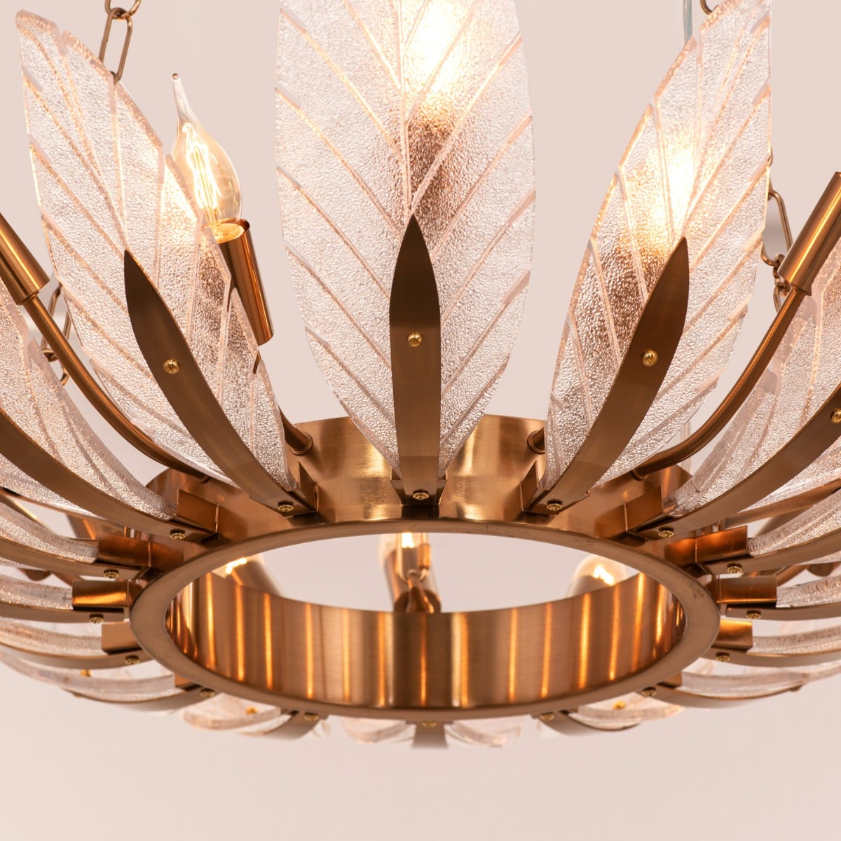 Trance (Large, Gold) Glass Chandelier