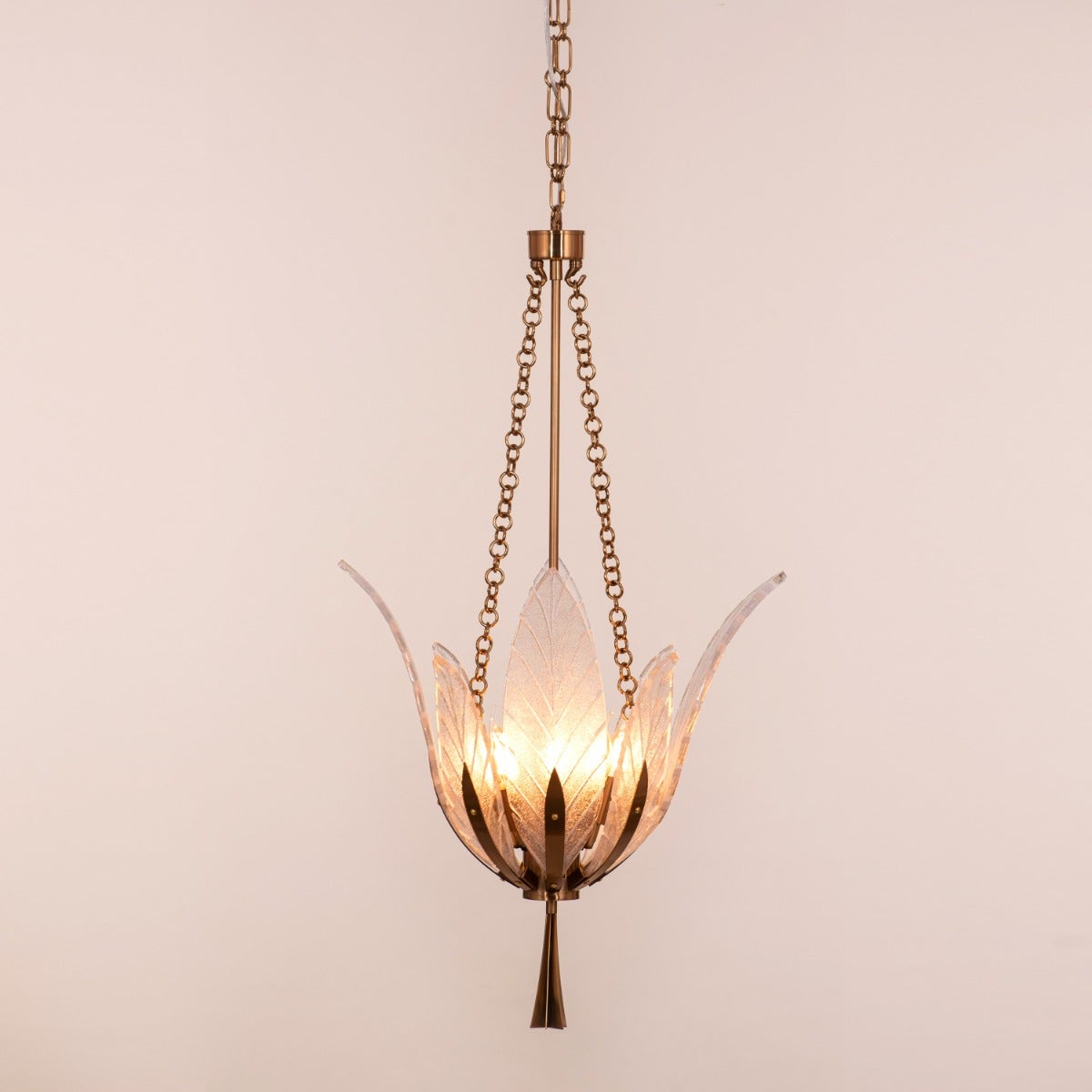 Trance (Small, Gold) Glass Chandelier