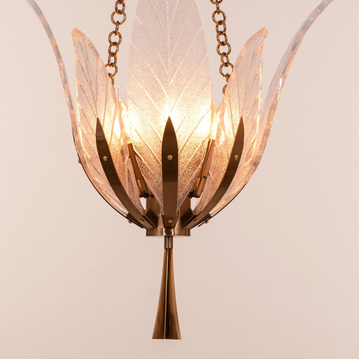 Trance (Small, Gold) Glass Chandelier