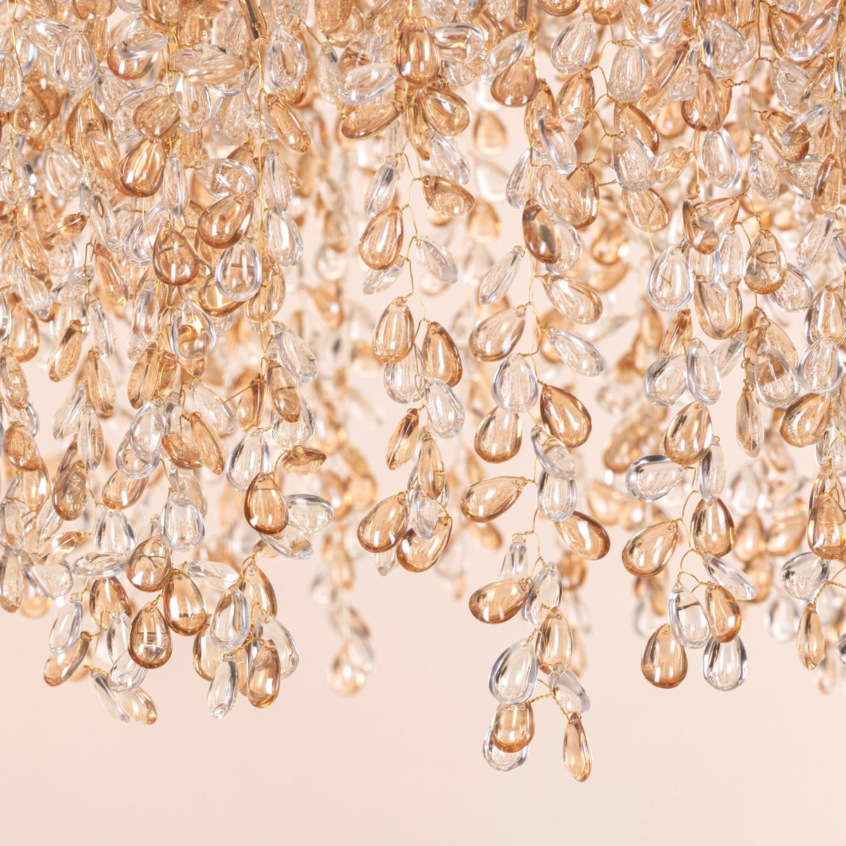 Poets That Write (Small, Gold) Tree Branch Crystal Chandelier