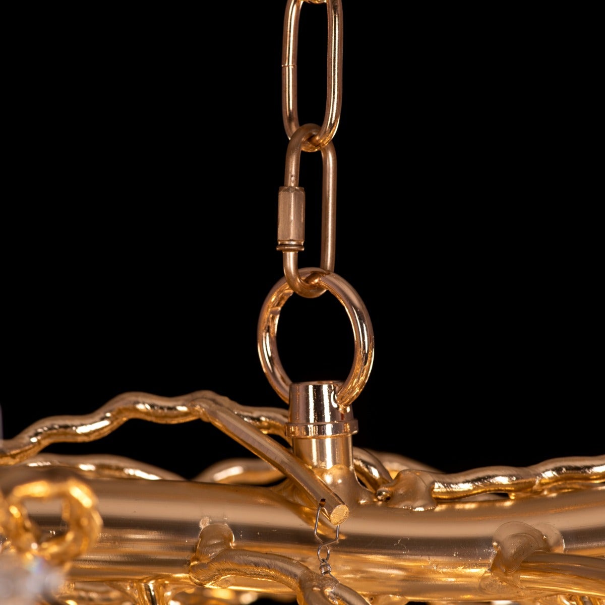 Up With The Fairies (Large, Gold) Tree Branch Crystal Chandelier