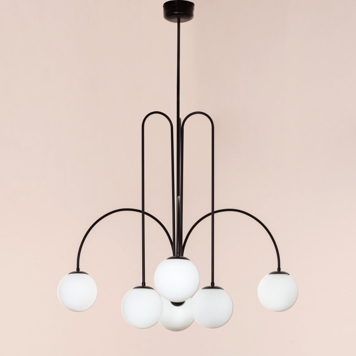 Forever Young (Large, Black, Dimmable LED with Remote Control) Chandelier