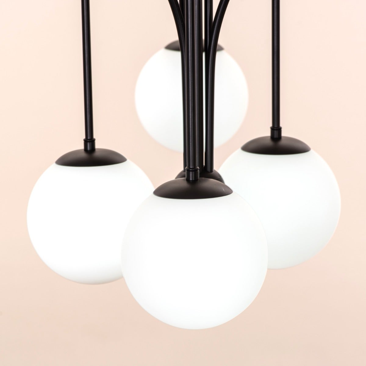 Forever Young (Large, Black, Dimmable LED with Remote Control) Chandelier