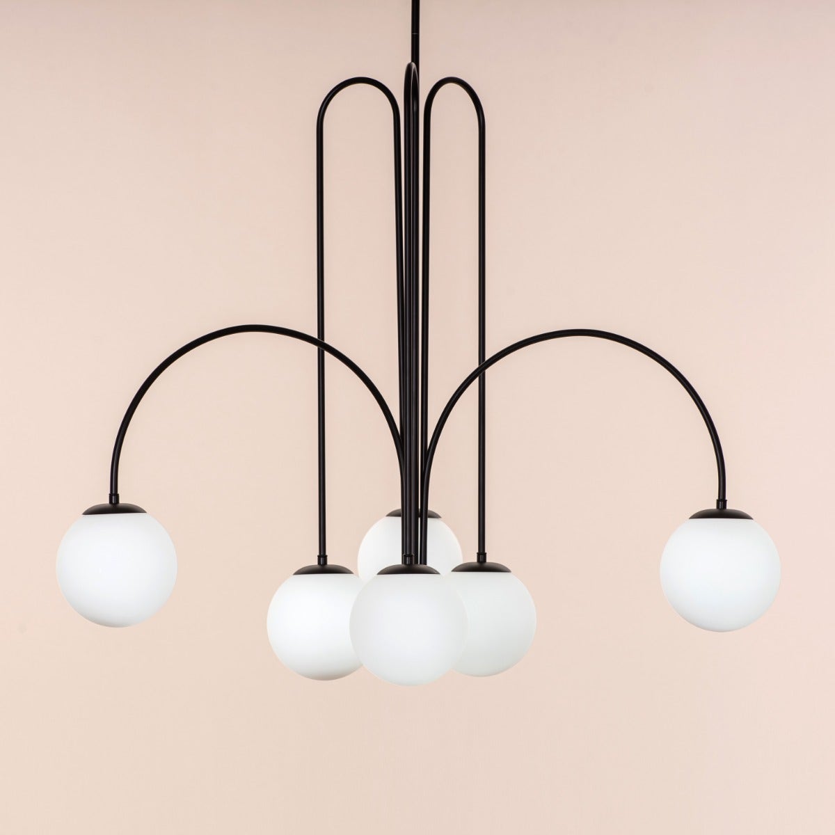 Forever Young (Large, Black, Dimmable LED with Remote Control) Chandelier