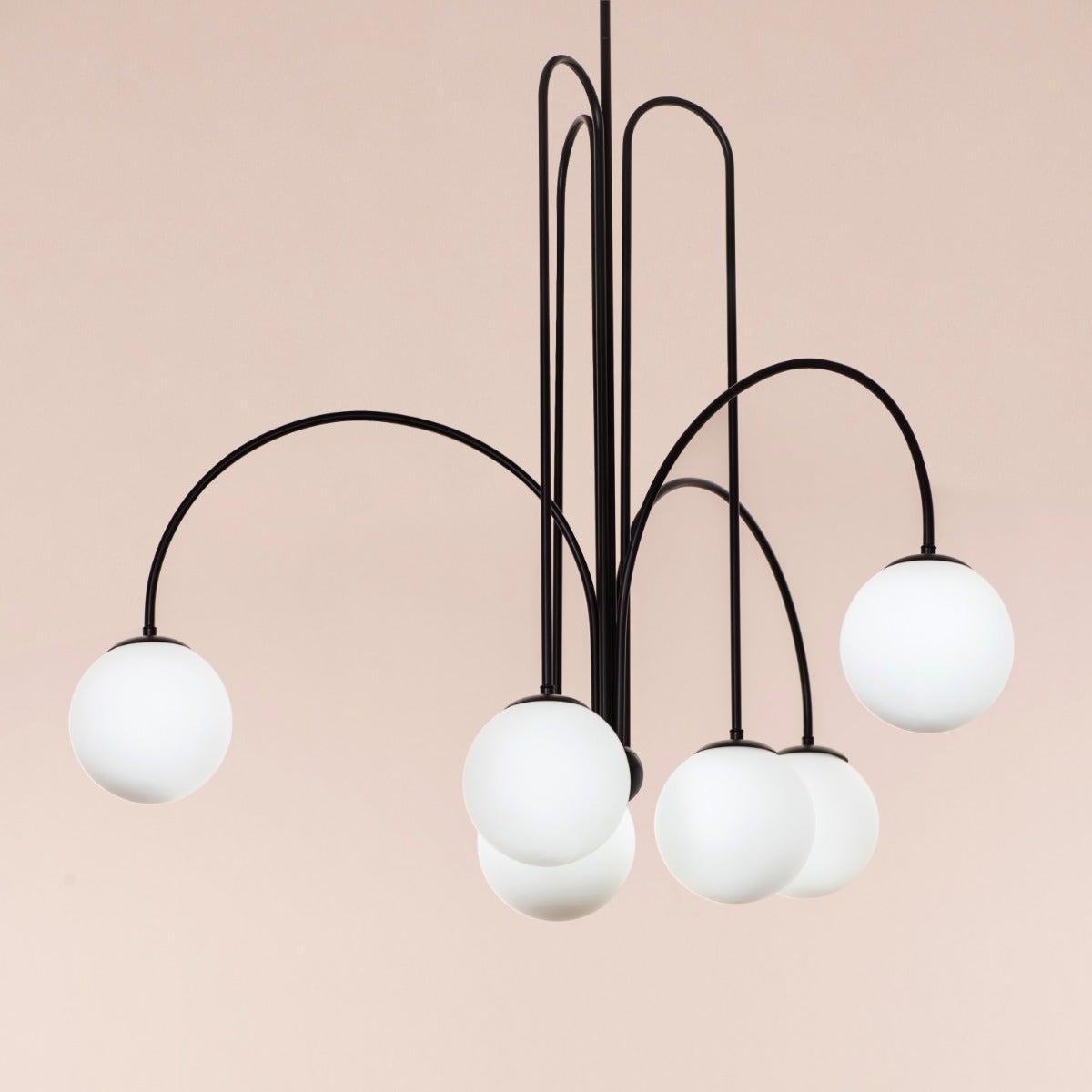 Forever Young (Large, Black, Dimmable LED with Remote Control) Chandelier