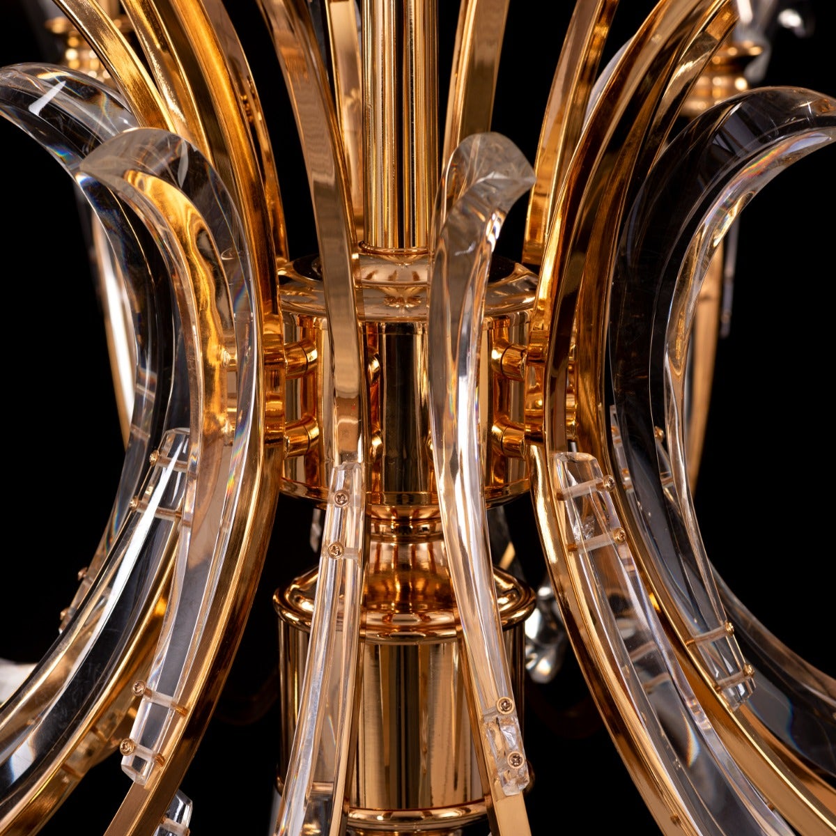 Fountain Of Fortune (Large, Gold) Crystal Chandelier