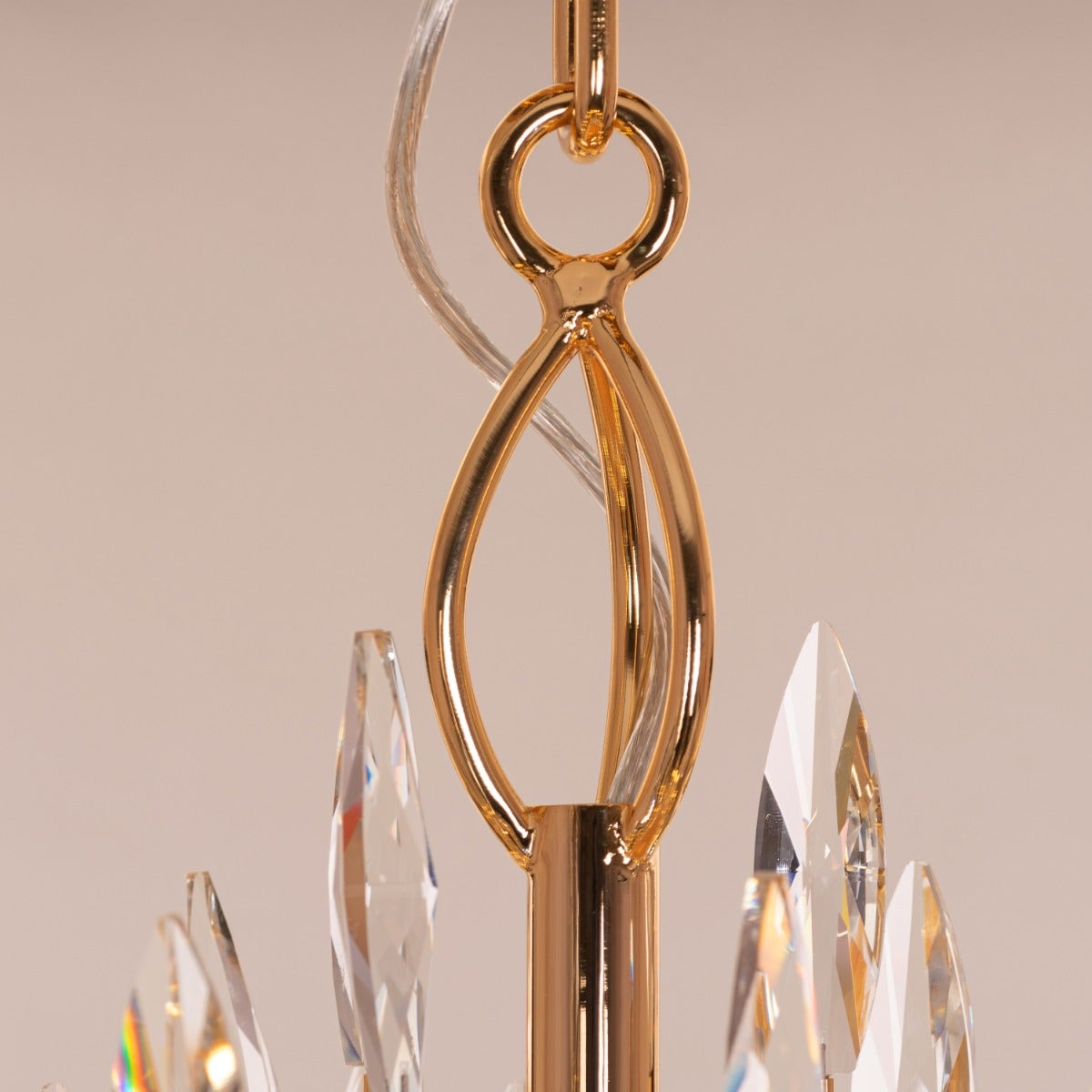 Jewel Of My Heart (Large, Gold) Crystal Chandelier