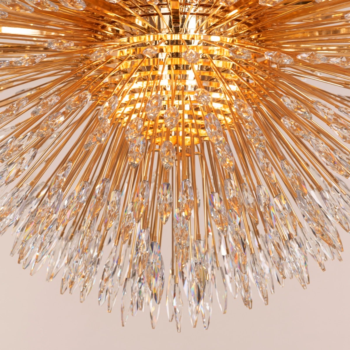 Jewel Of My Heart (Large, Gold) Crystal Chandelier