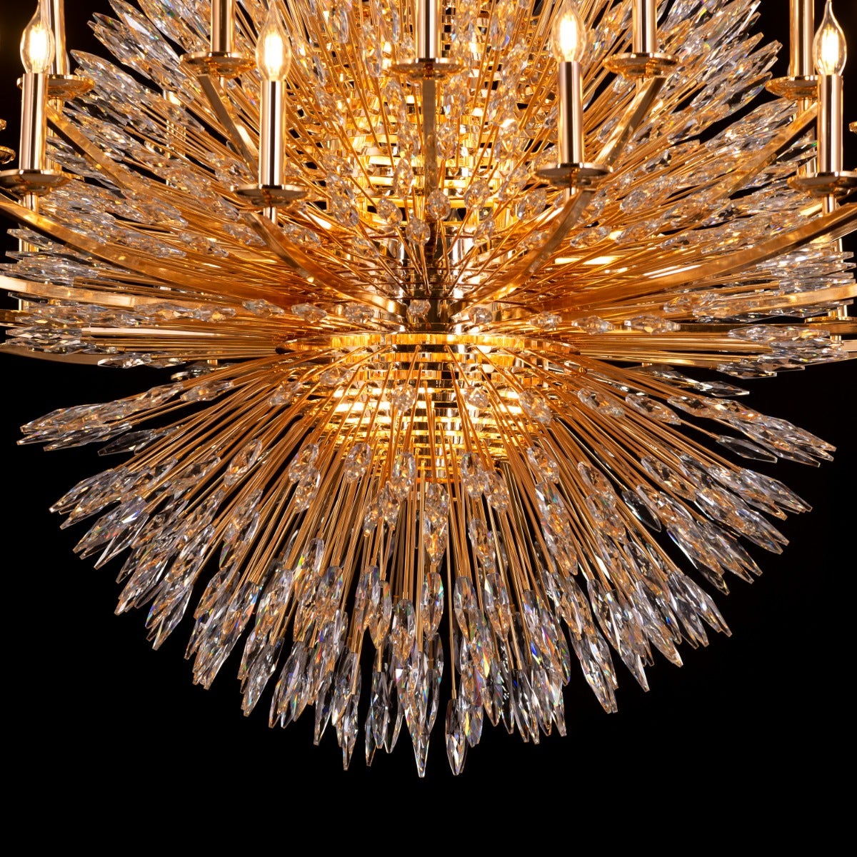 Jewel Of My Heart (Large, Gold) Crystal Chandelier