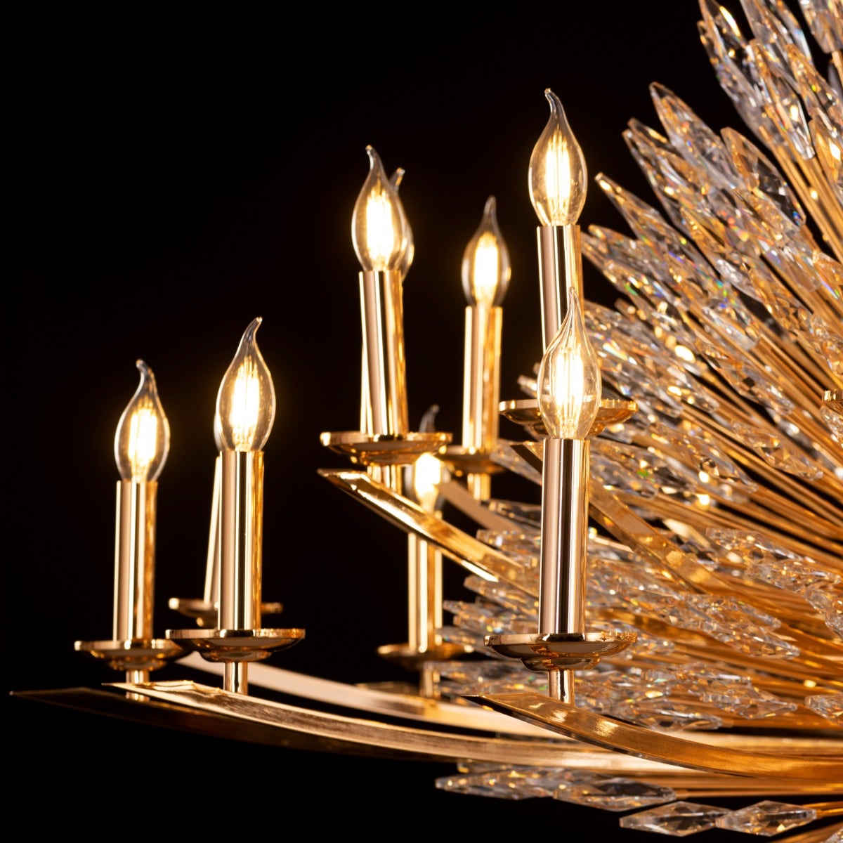 Jewel Of My Heart (Large, Gold) Crystal Chandelier