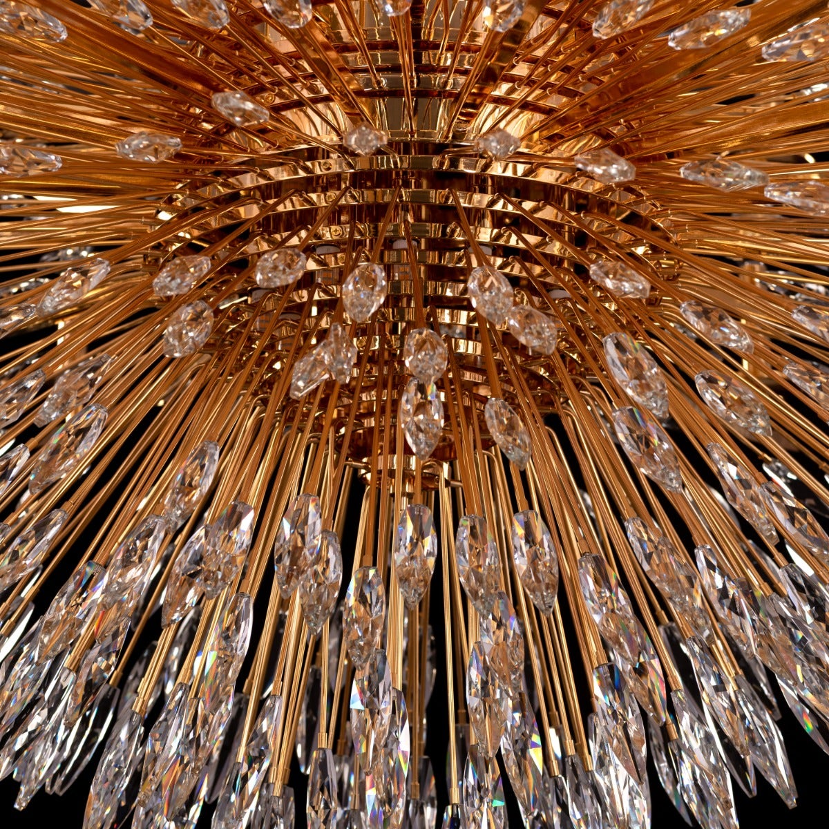 Jewel Of My Heart (Large, Gold) Crystal Chandelier