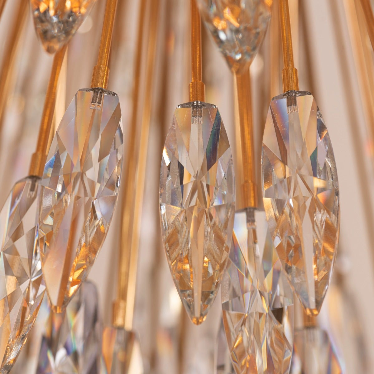 Jewel Of My Heart (Large, Gold) Crystal Chandelier