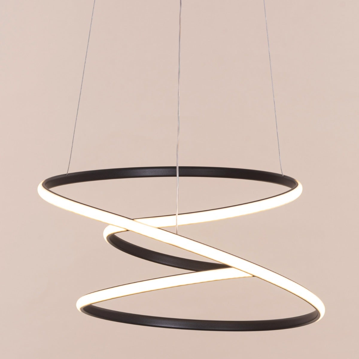 Sleepover (Small, Black, Dimmable LED with Remote Control) Chandelier