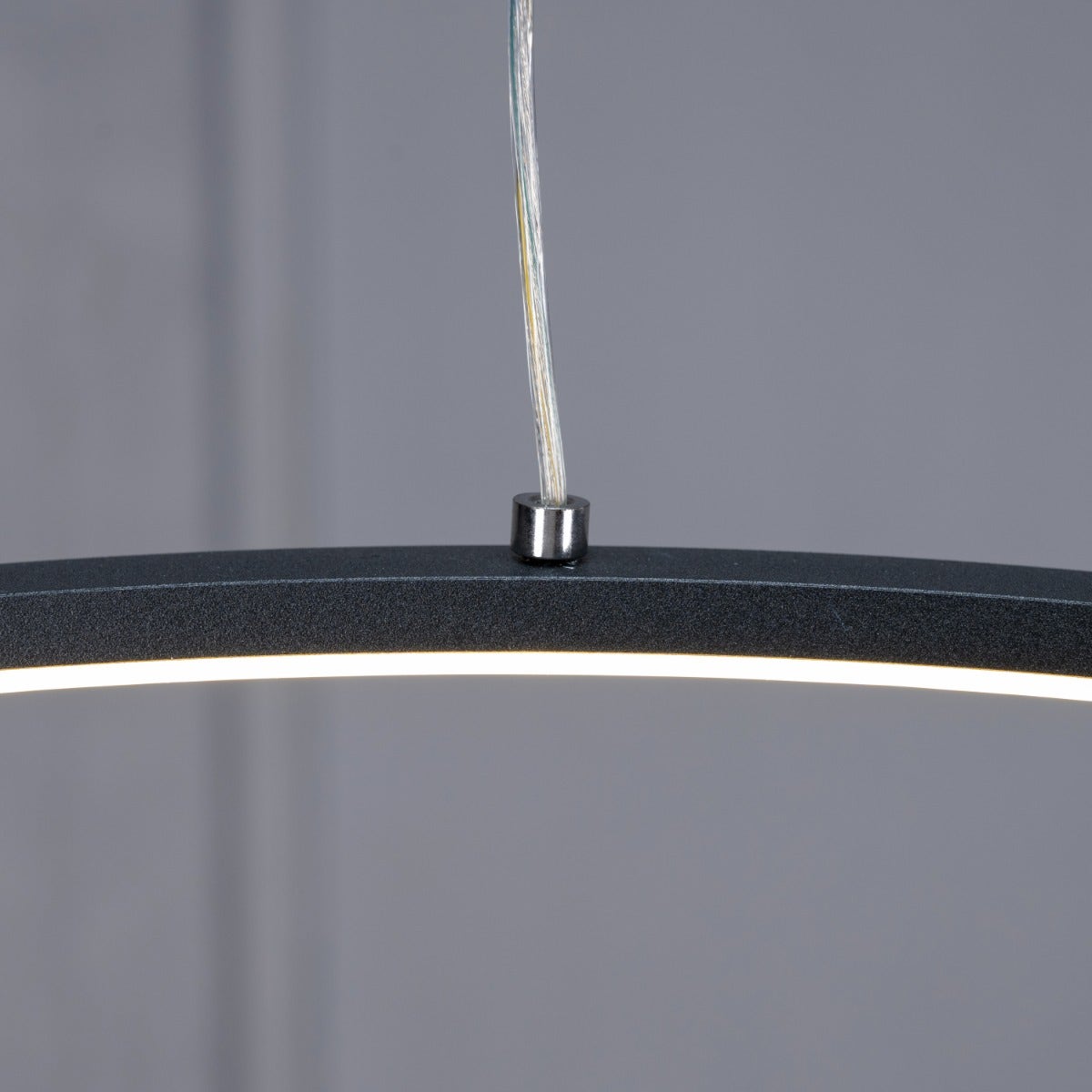 Half Mast (Large, Black, 3 Color Dimmable LED with Remote Control) Chandelier