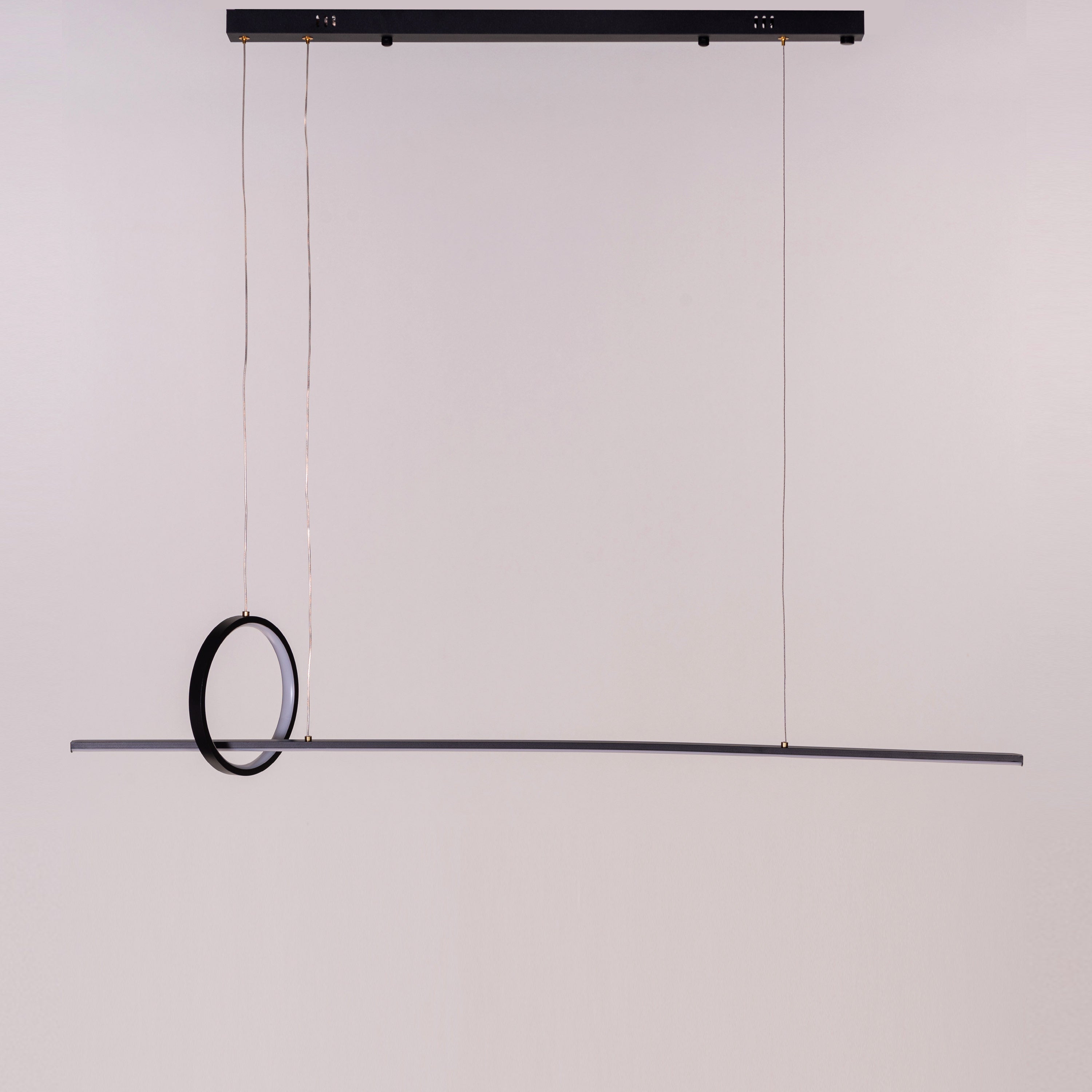 End The Chase (Large, Black, Dimmable LED with Remote Control) Chandelier