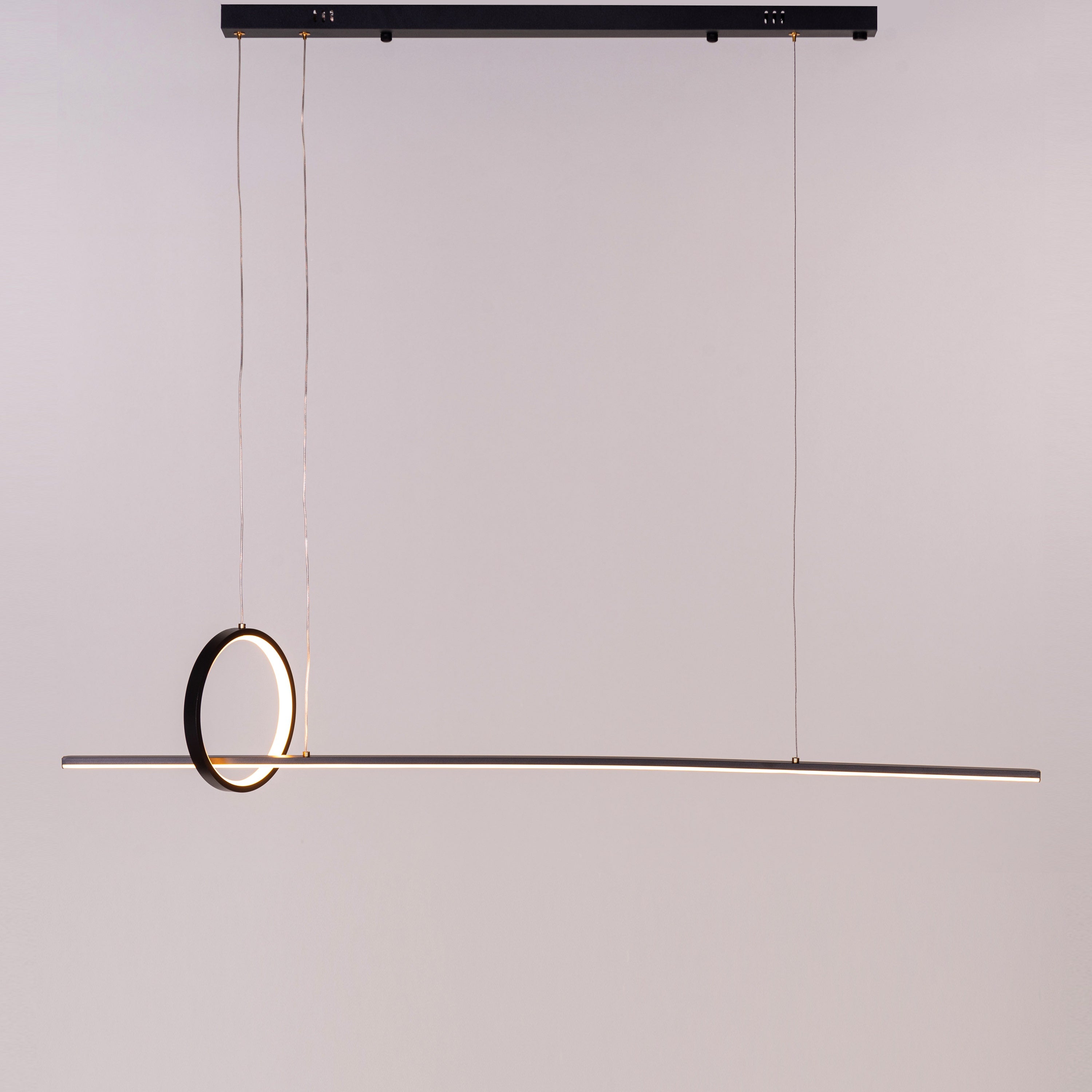 End The Chase (Large, Black, Dimmable LED with Remote Control) Chandelier