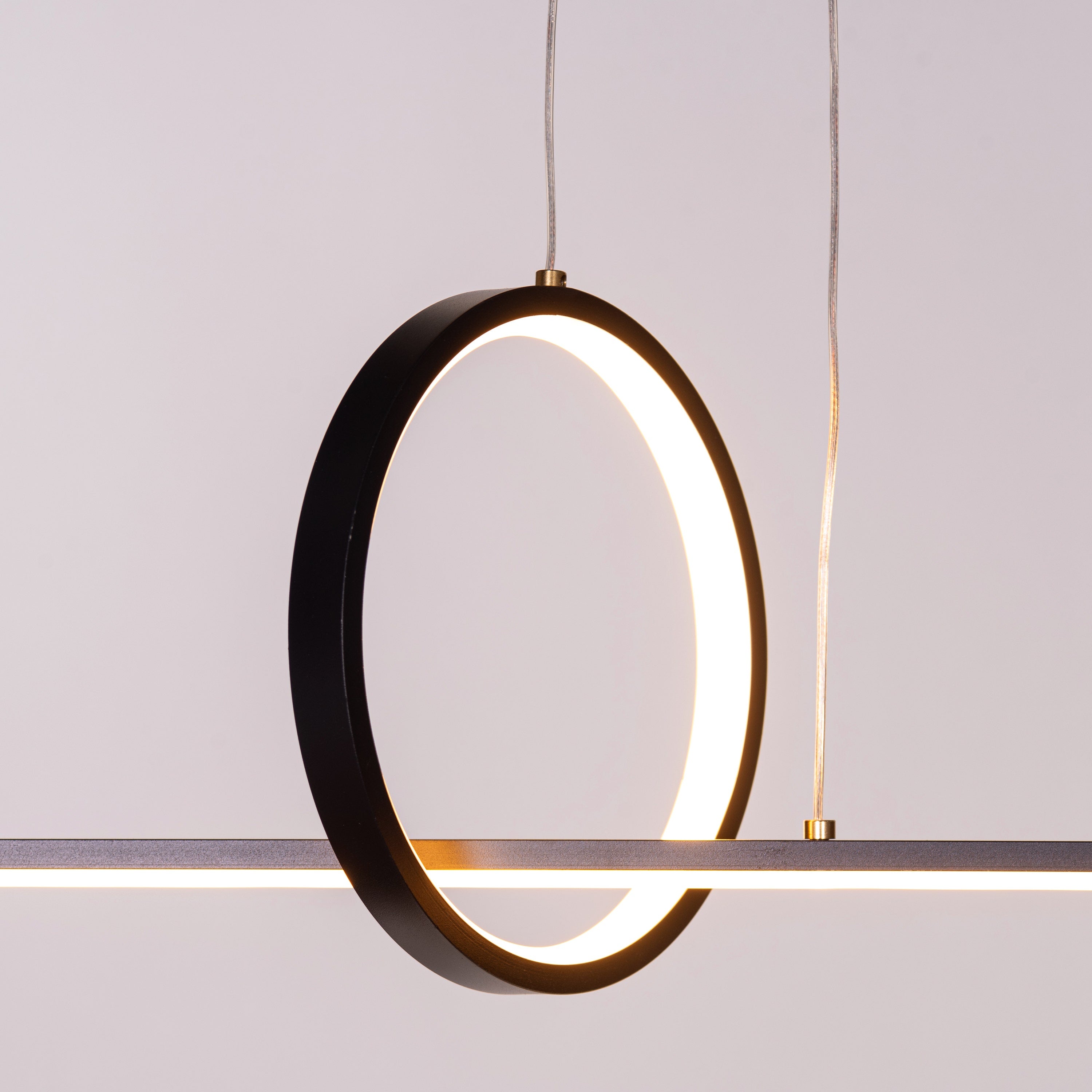 End The Chase (Large, Black, Dimmable LED with Remote Control) Chandelier