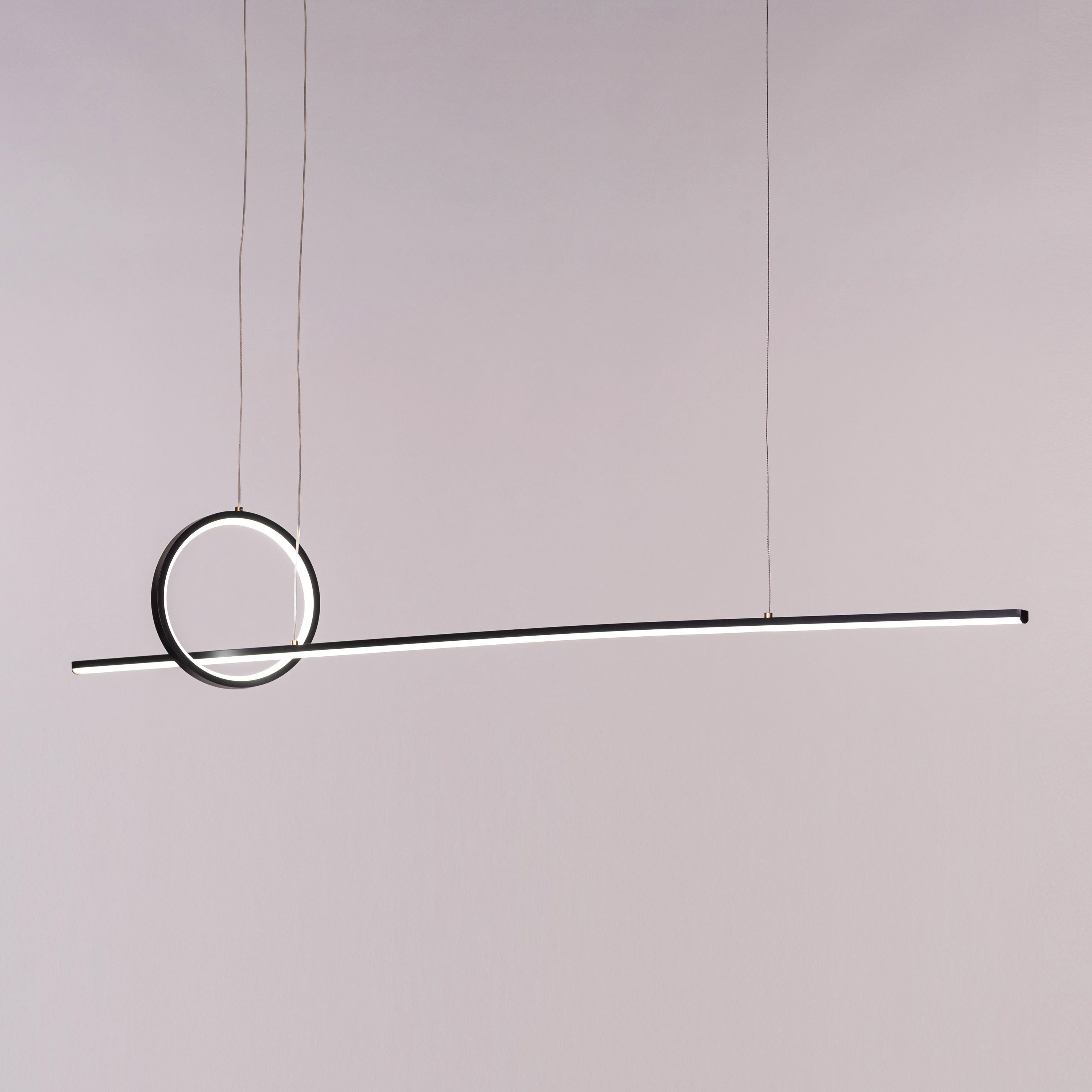 End The Chase (Large, Black, Dimmable LED with Remote Control) Chandelier