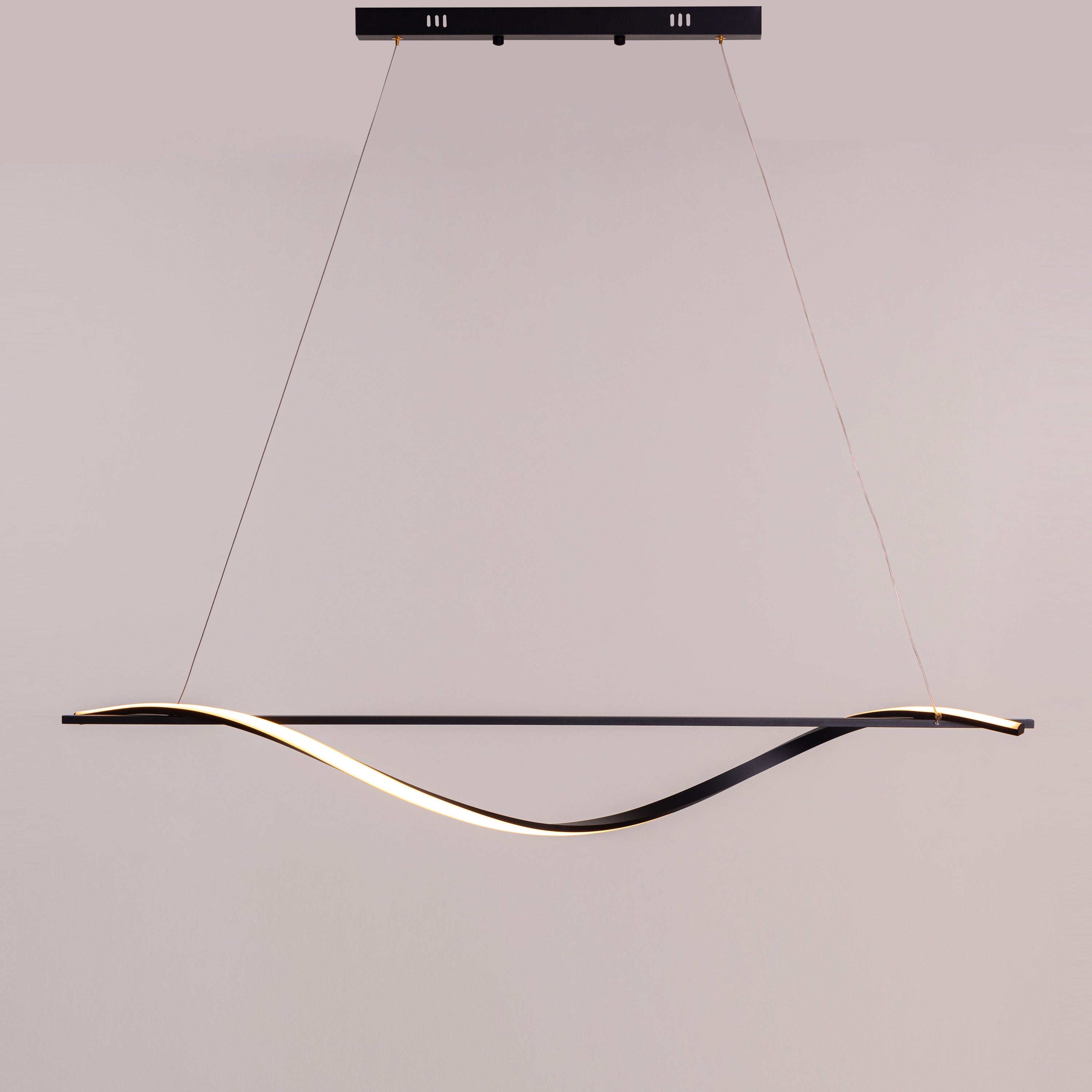 Cheat Sheet (Large, Black, Dimmable LED with Remote Control) Chandelier