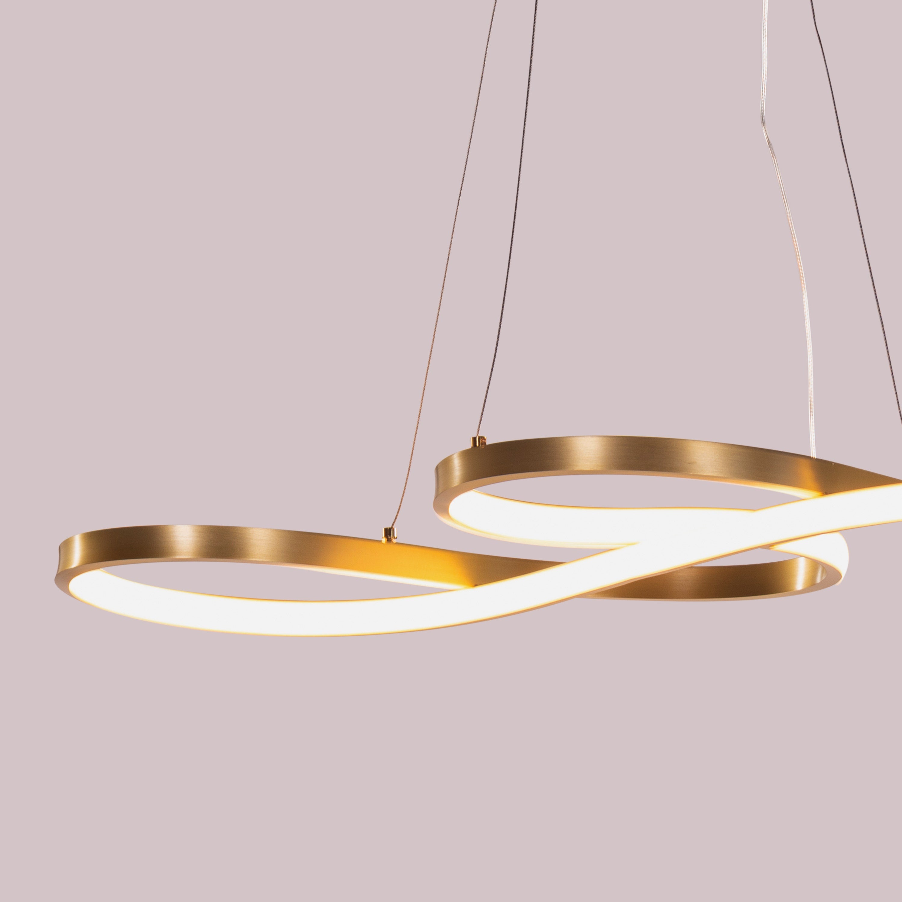 Dive Right In (Medium, Gold, Dimmable LED with Remote Control) Chandelier
